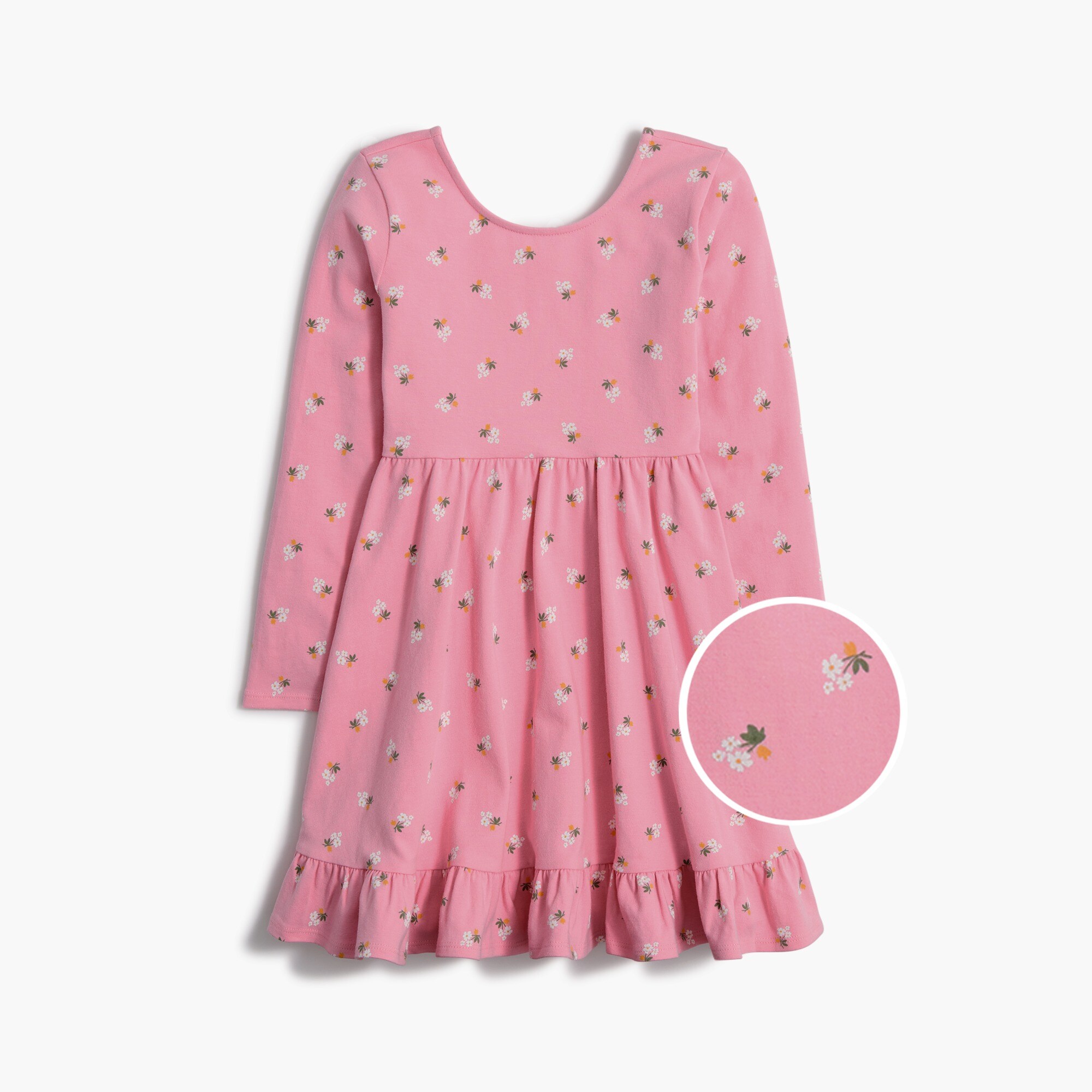 Girls' floral ruffle dress