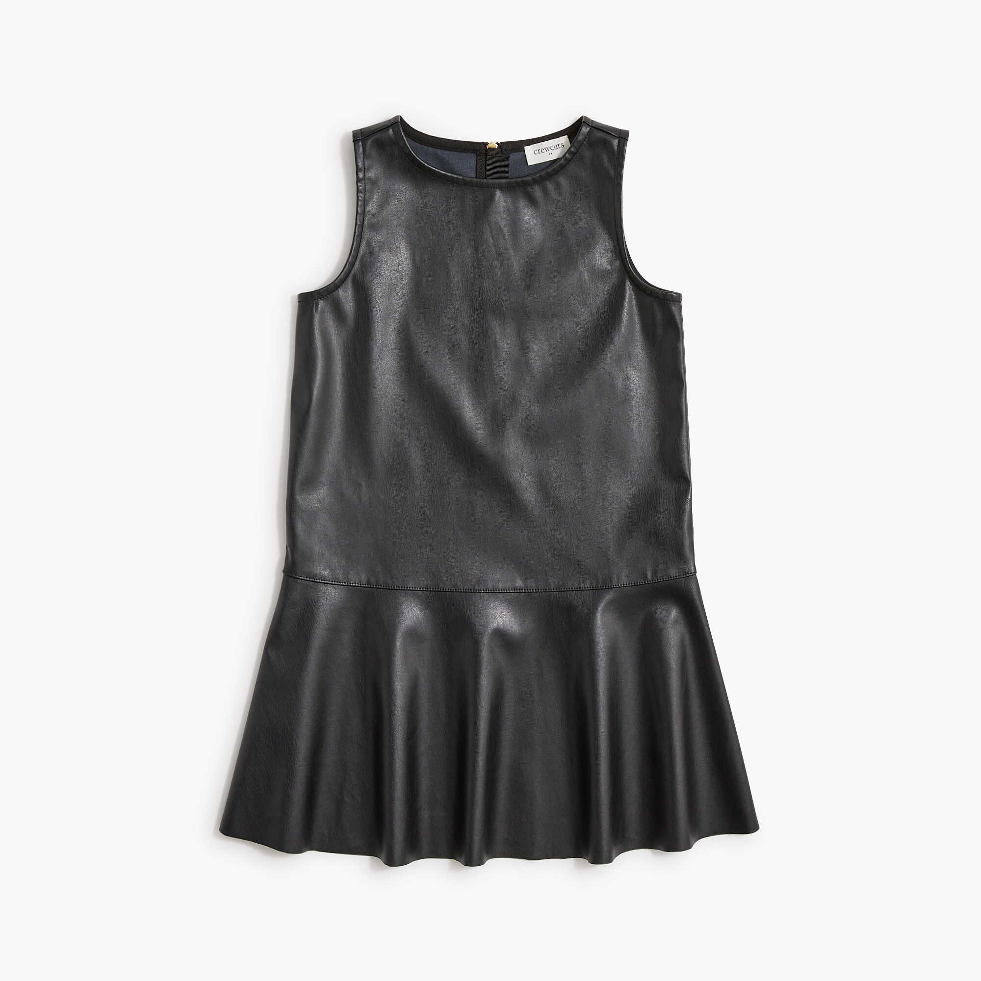 Girls' faux-leather dress