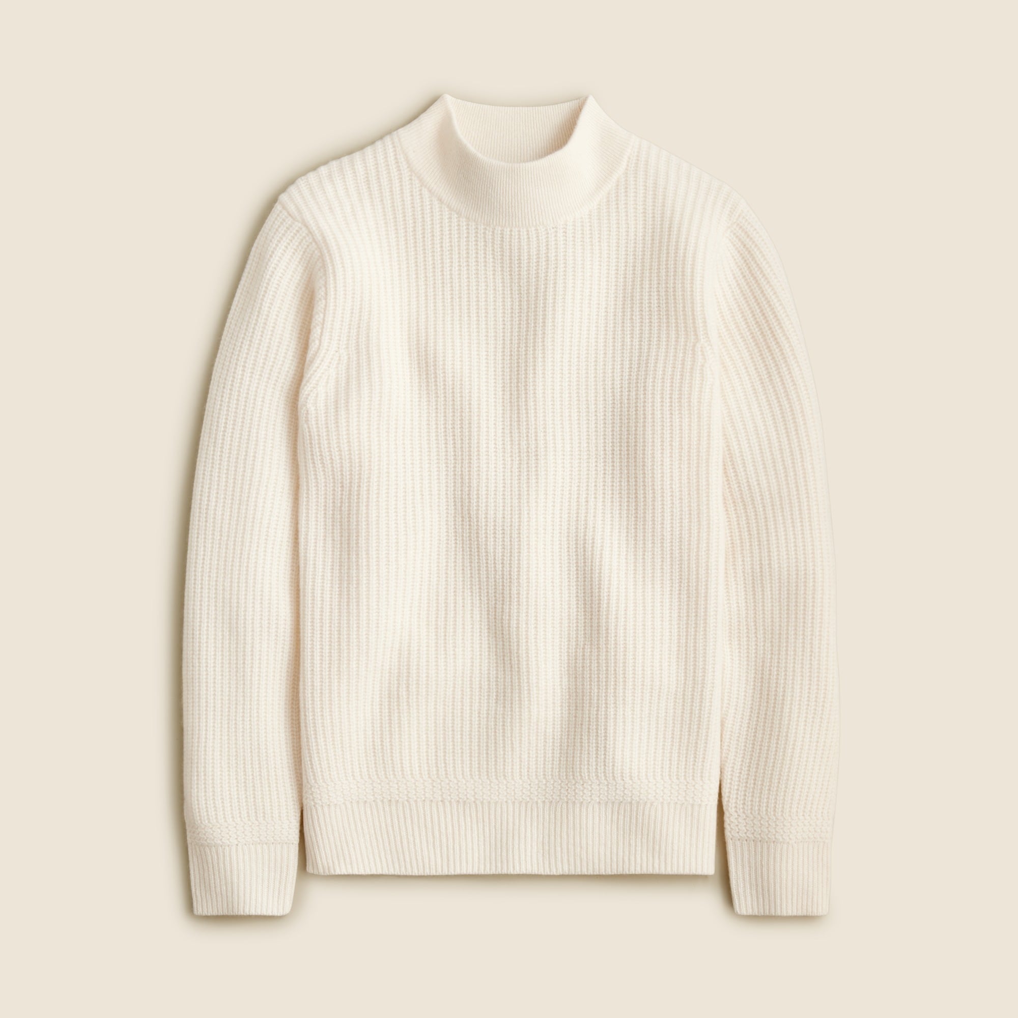 Cashmere Ribbed Mockneck Sweater For Men | J.Crew