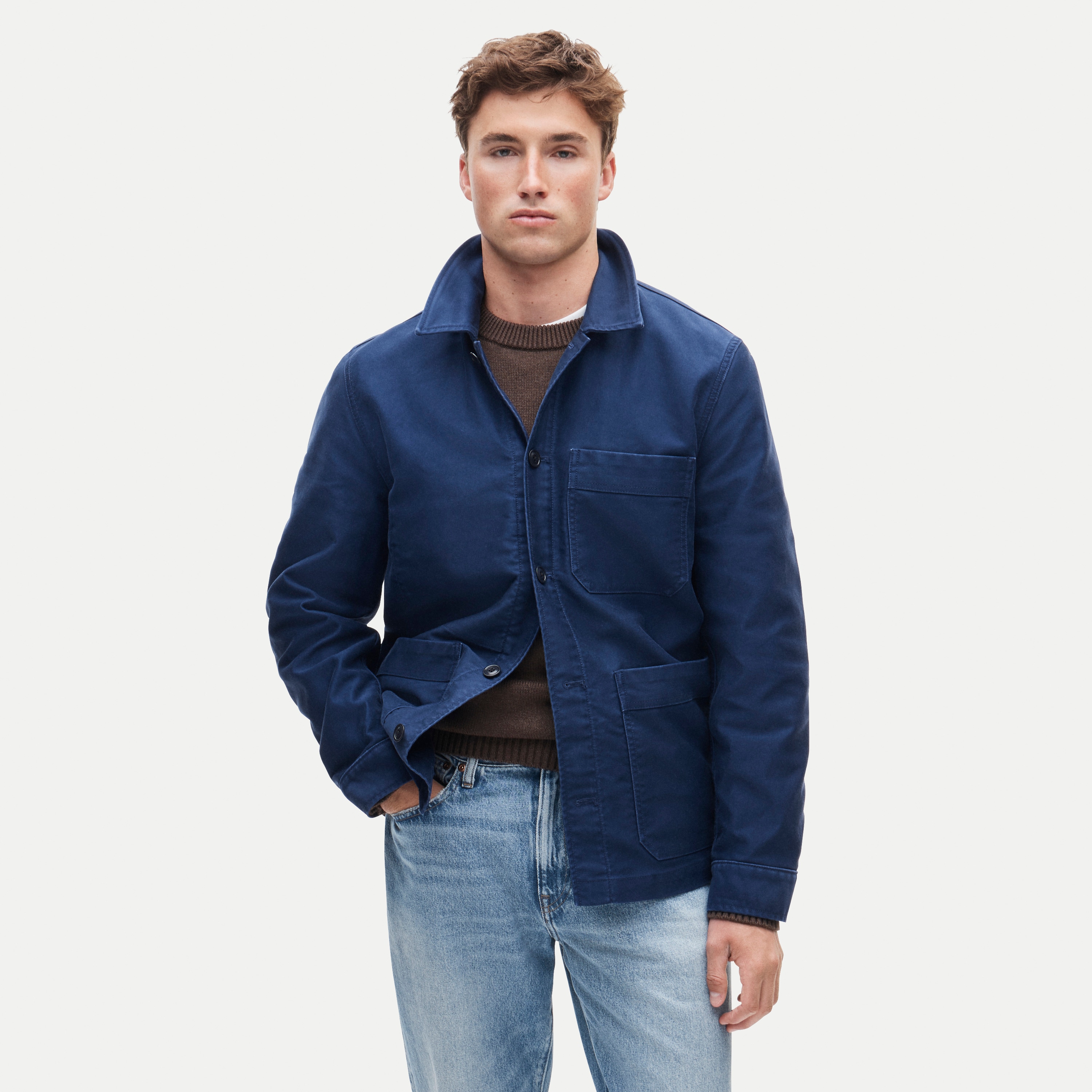 Cotton moleskin chore jacket
