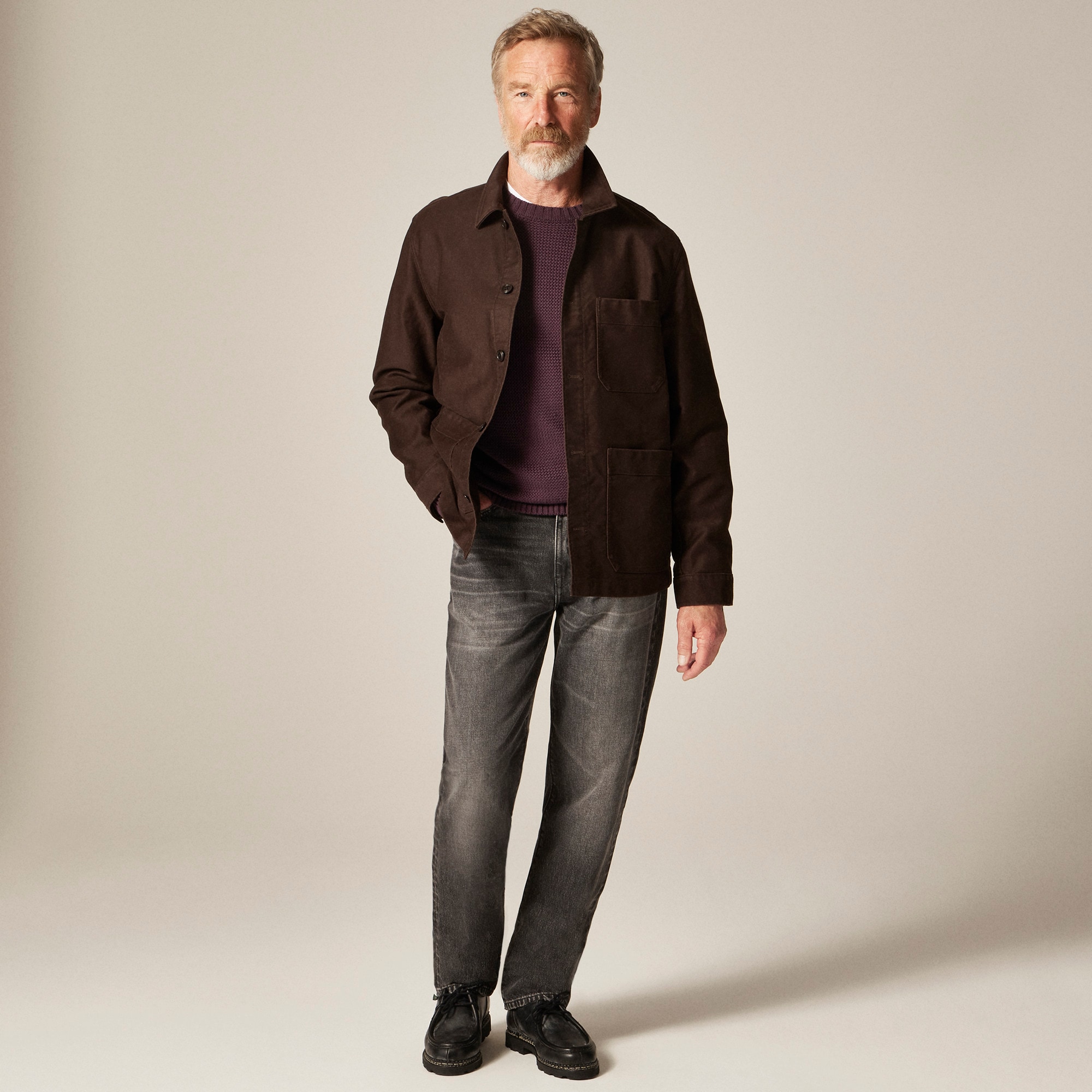 Cotton Moleskin Chore Jacket For Men | J.Crew