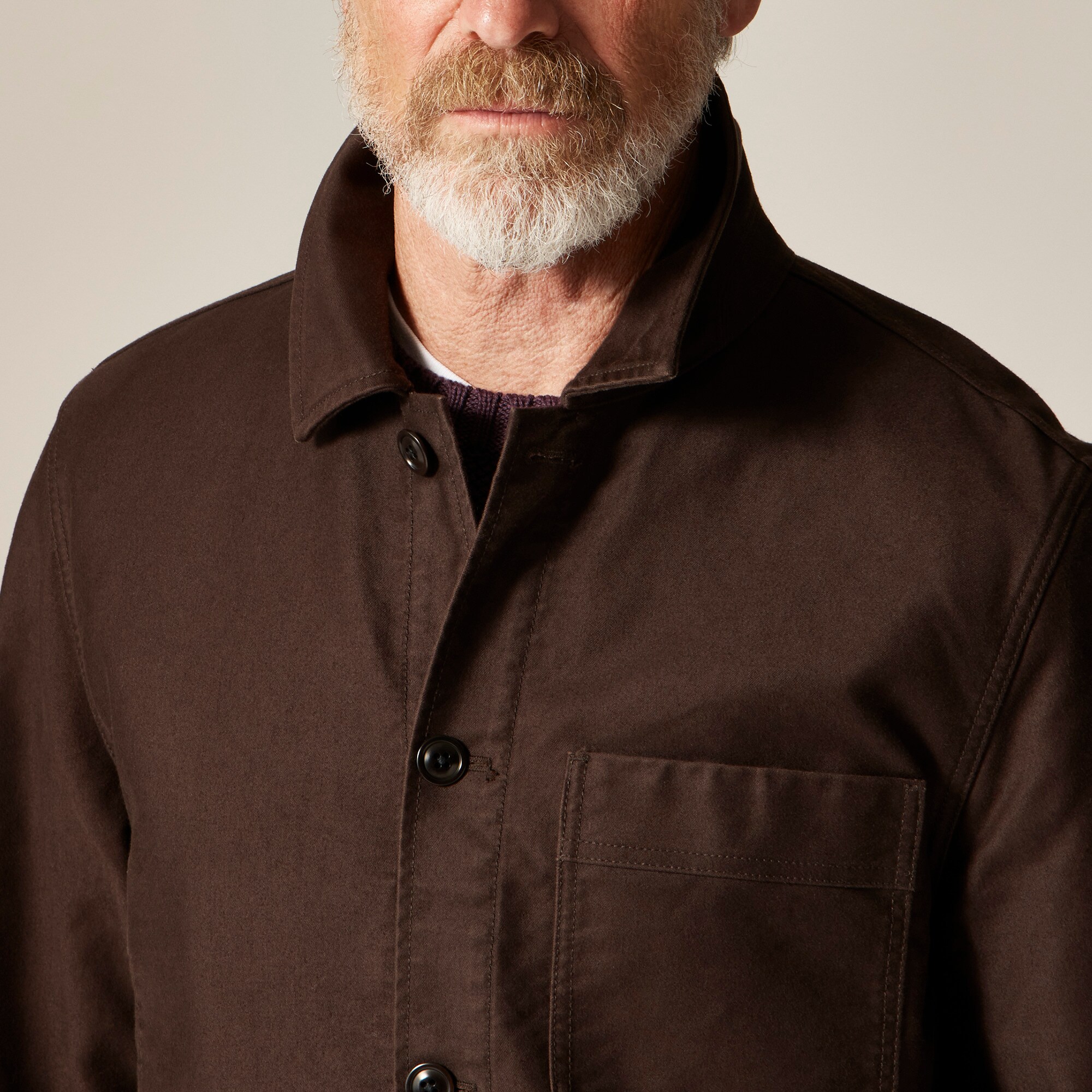 Cotton moleskin chore jacket