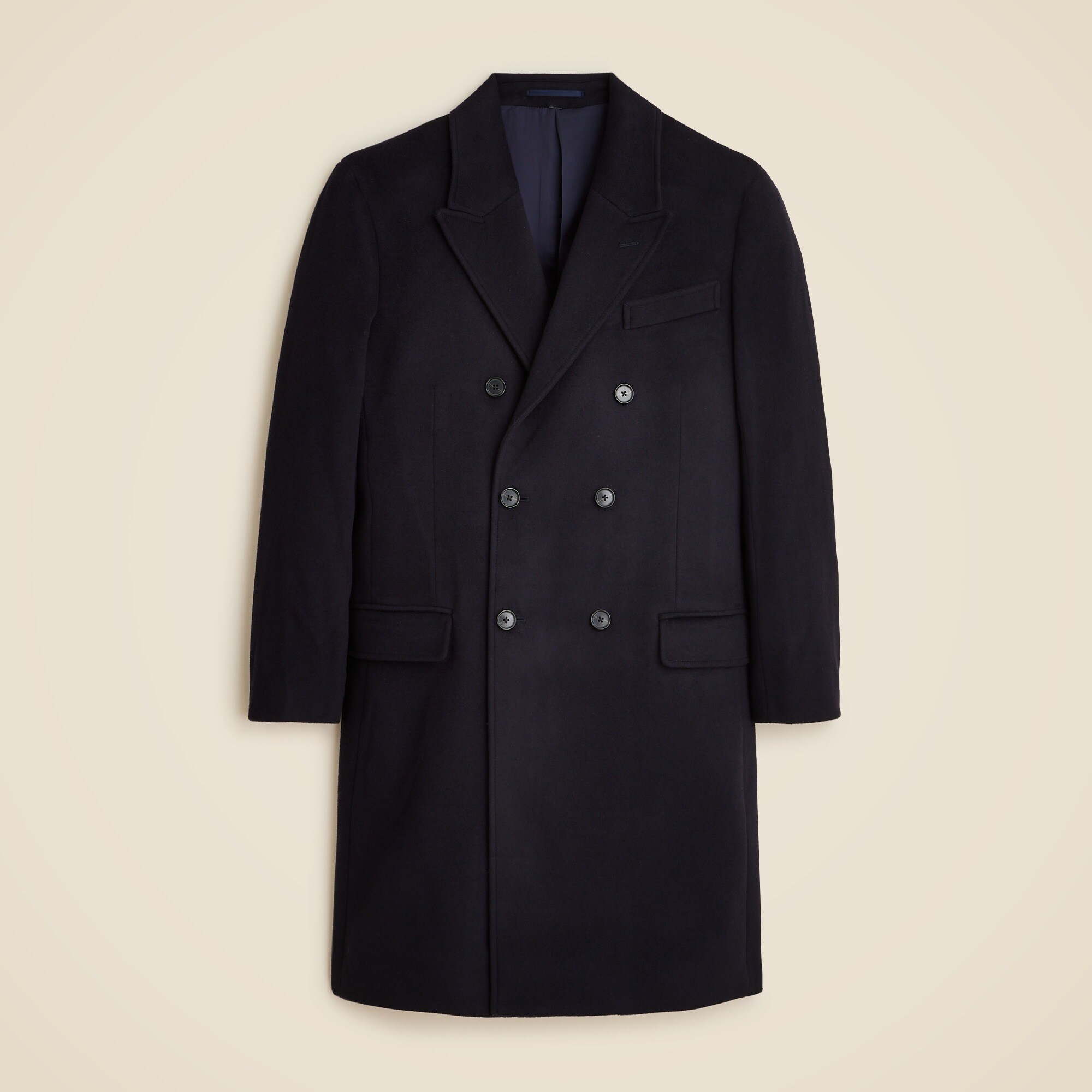 Rivington double-breasted topcoat in wool blend