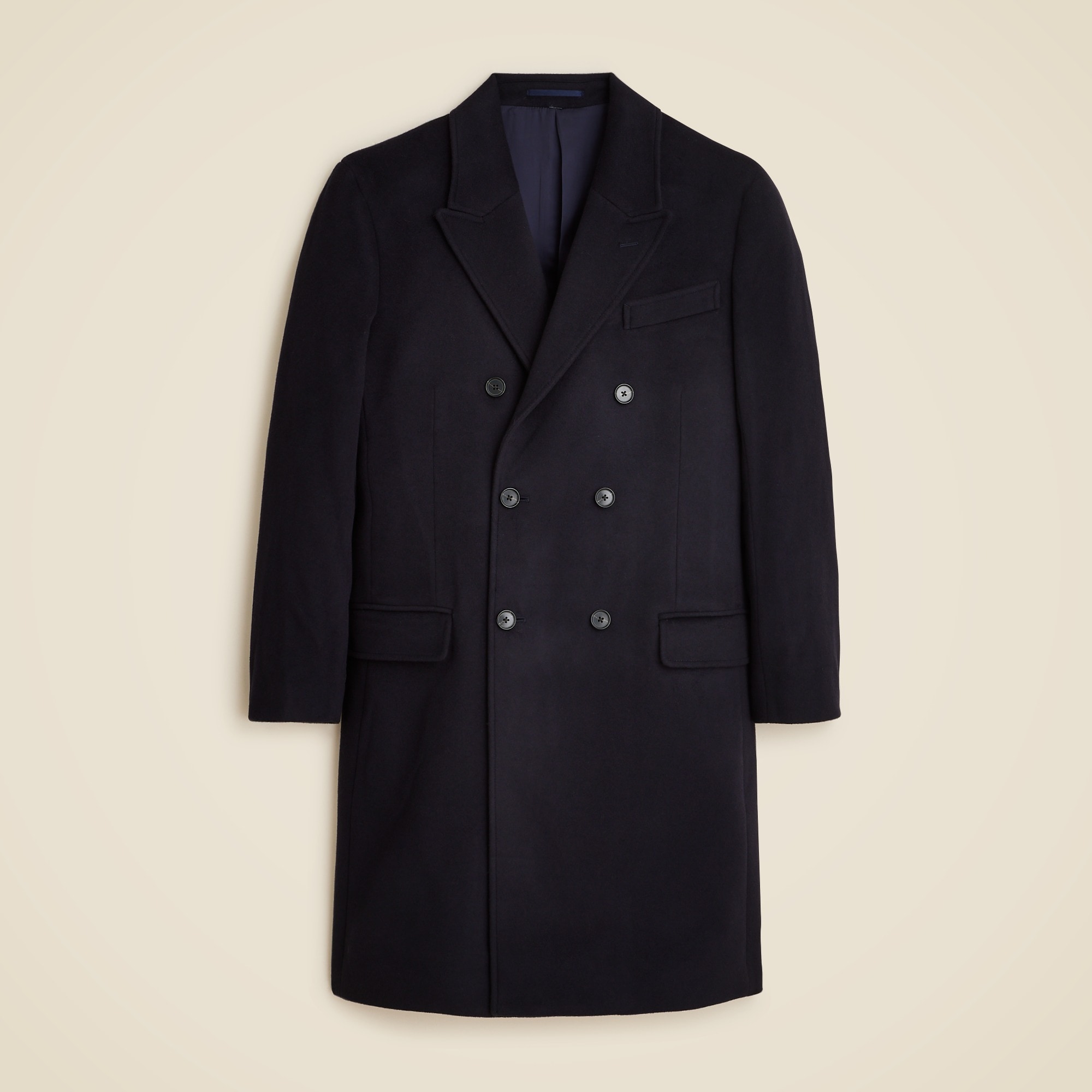 Rivington double-breasted topcoat in wool blend