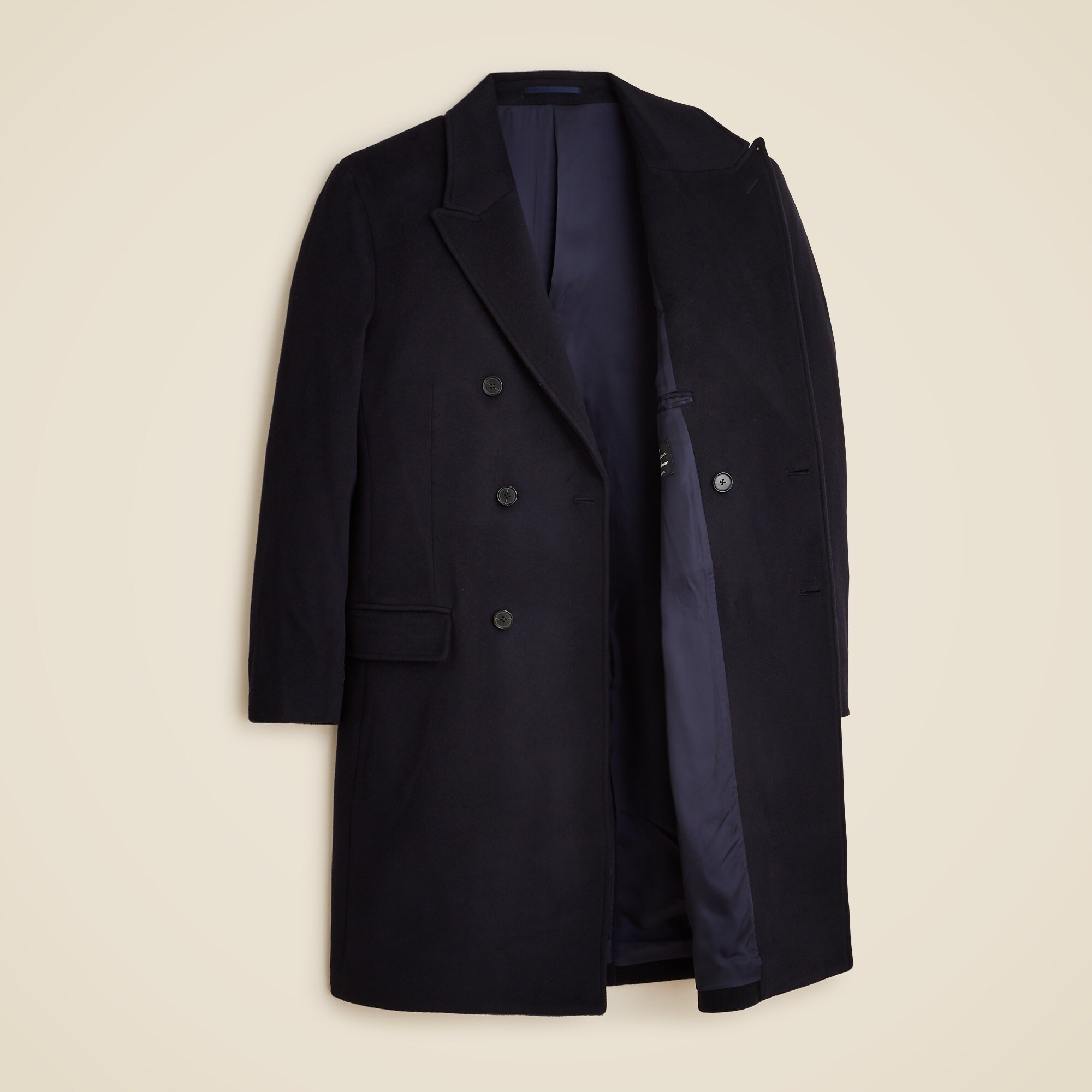 Rivington double-breasted topcoat in wool blend