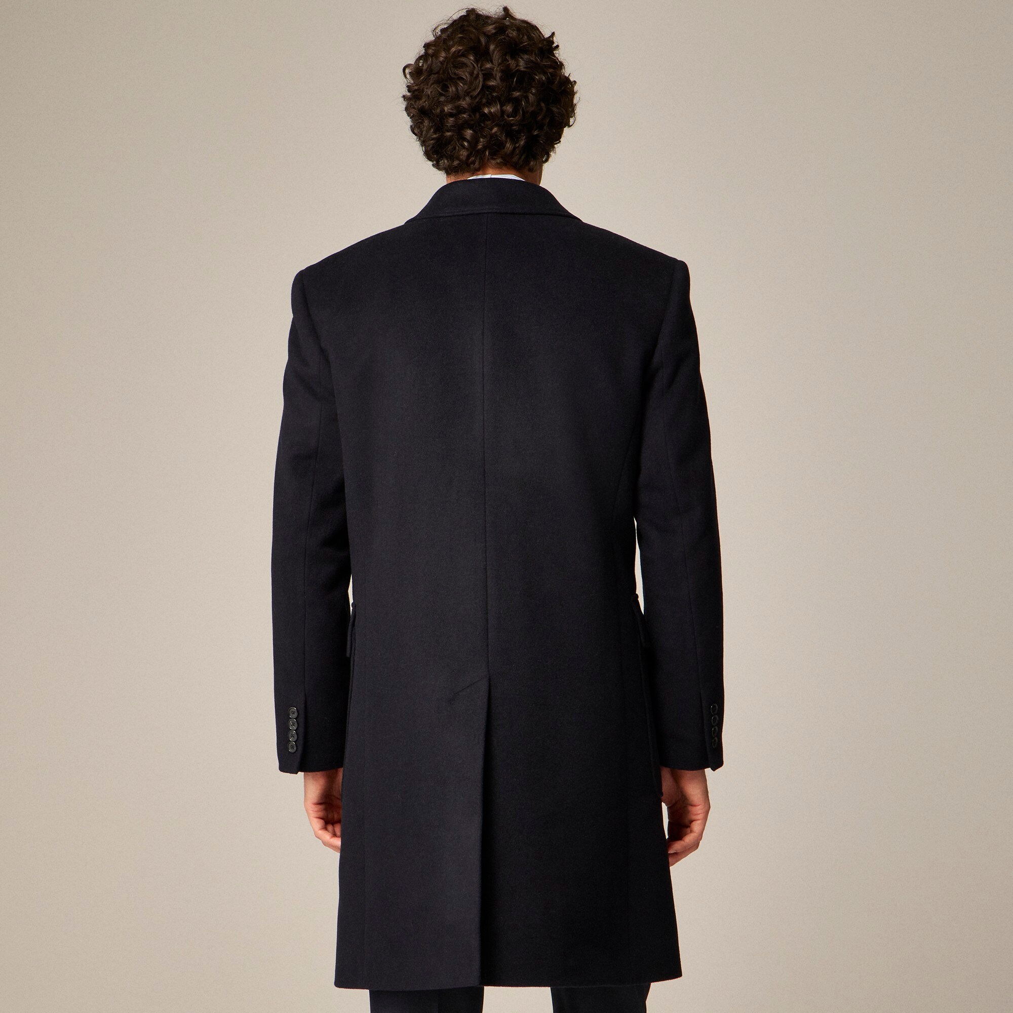 Rivington double-breasted topcoat in wool blend