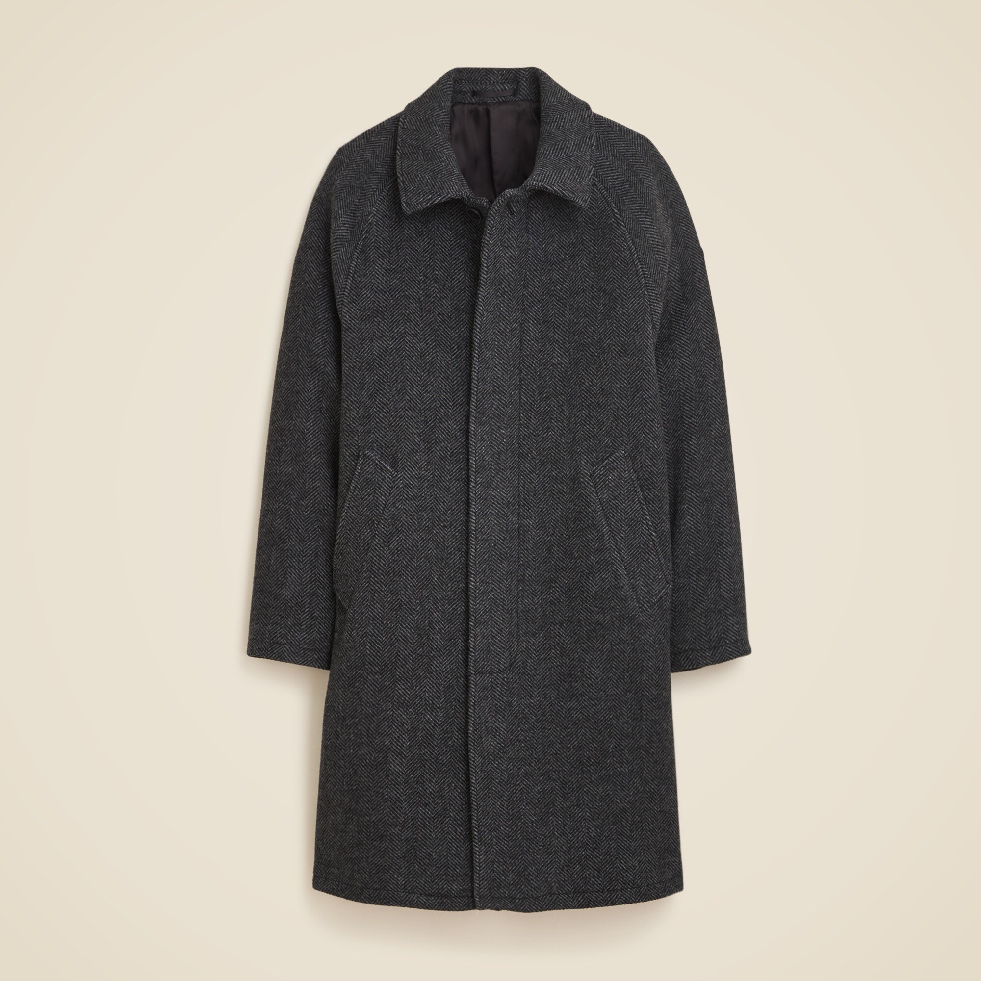 Rivington car coat in wool-blend herringbone