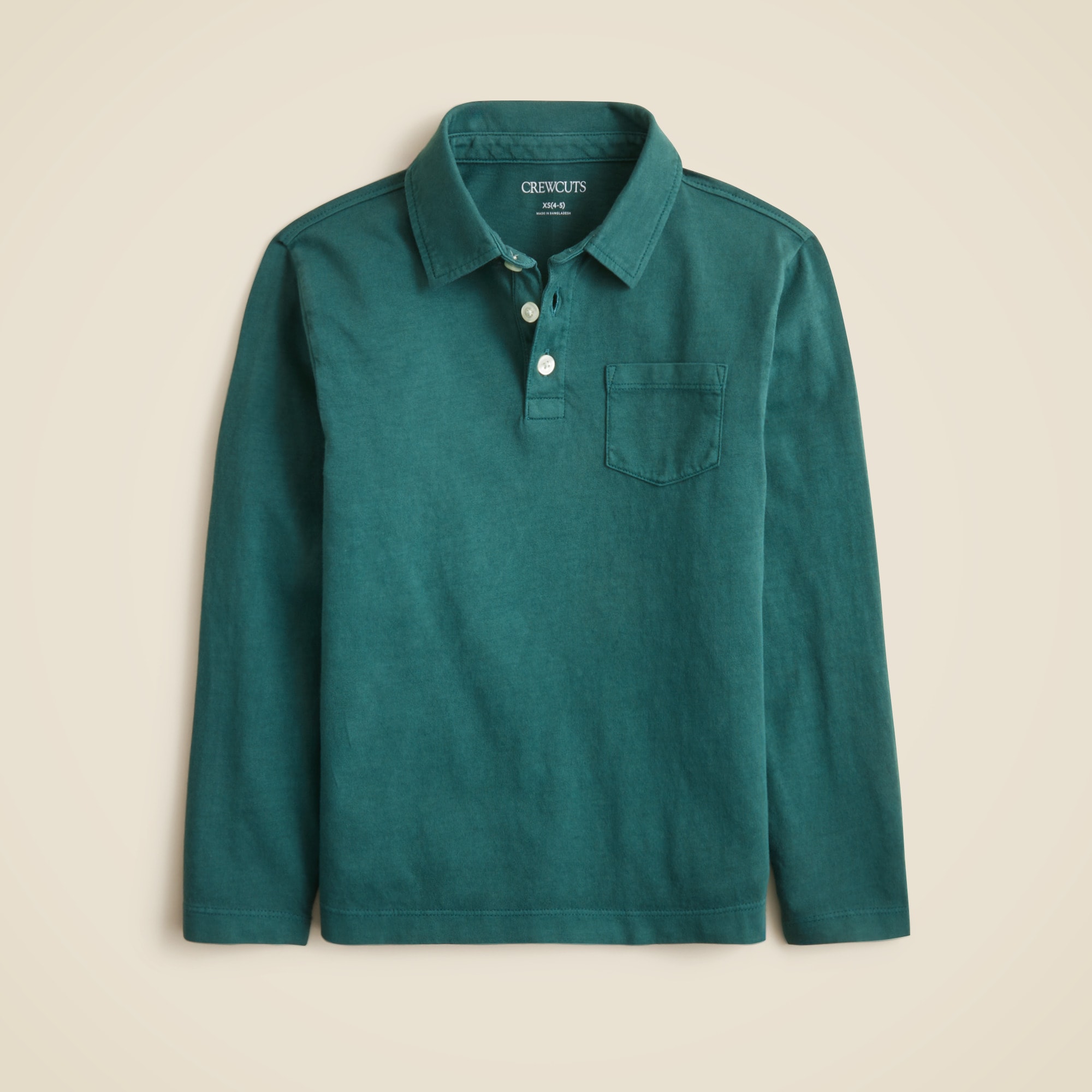 Kids' half-zip pullover in terry