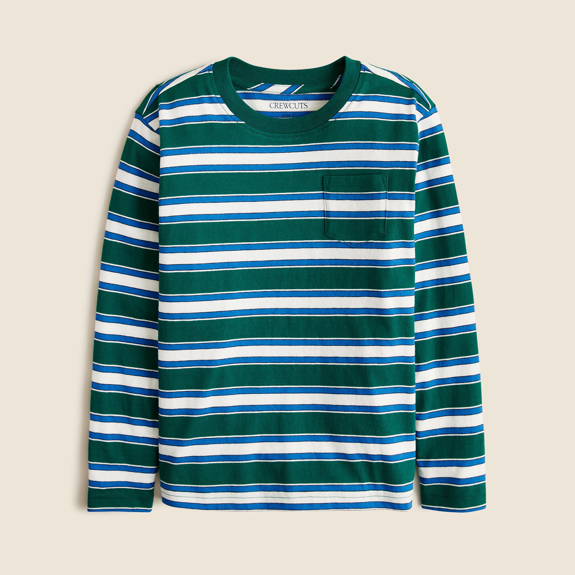 boys Kids' long-sleeve striped tee in broken-in-jersey