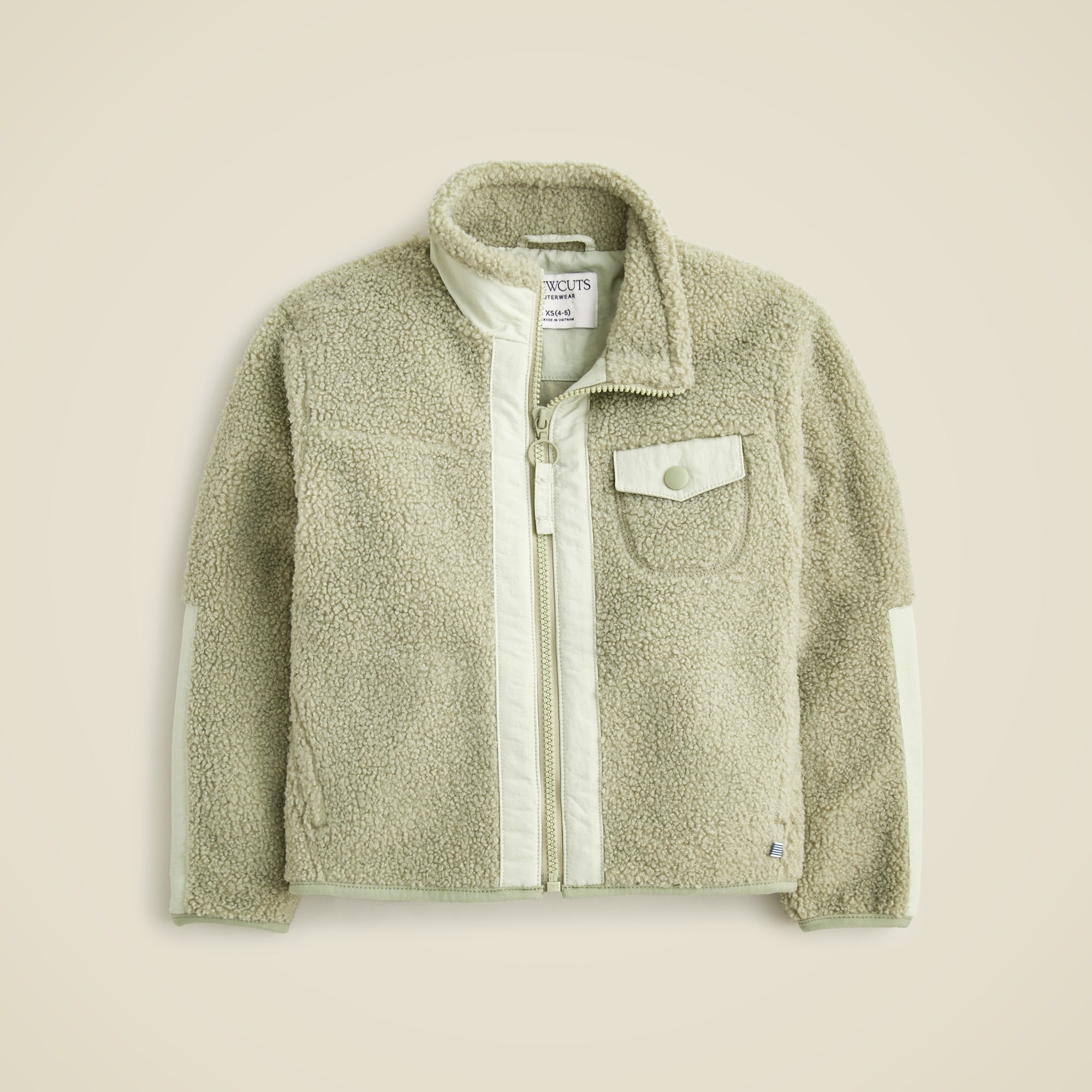 boys Kids' sherpa zip-up jacket