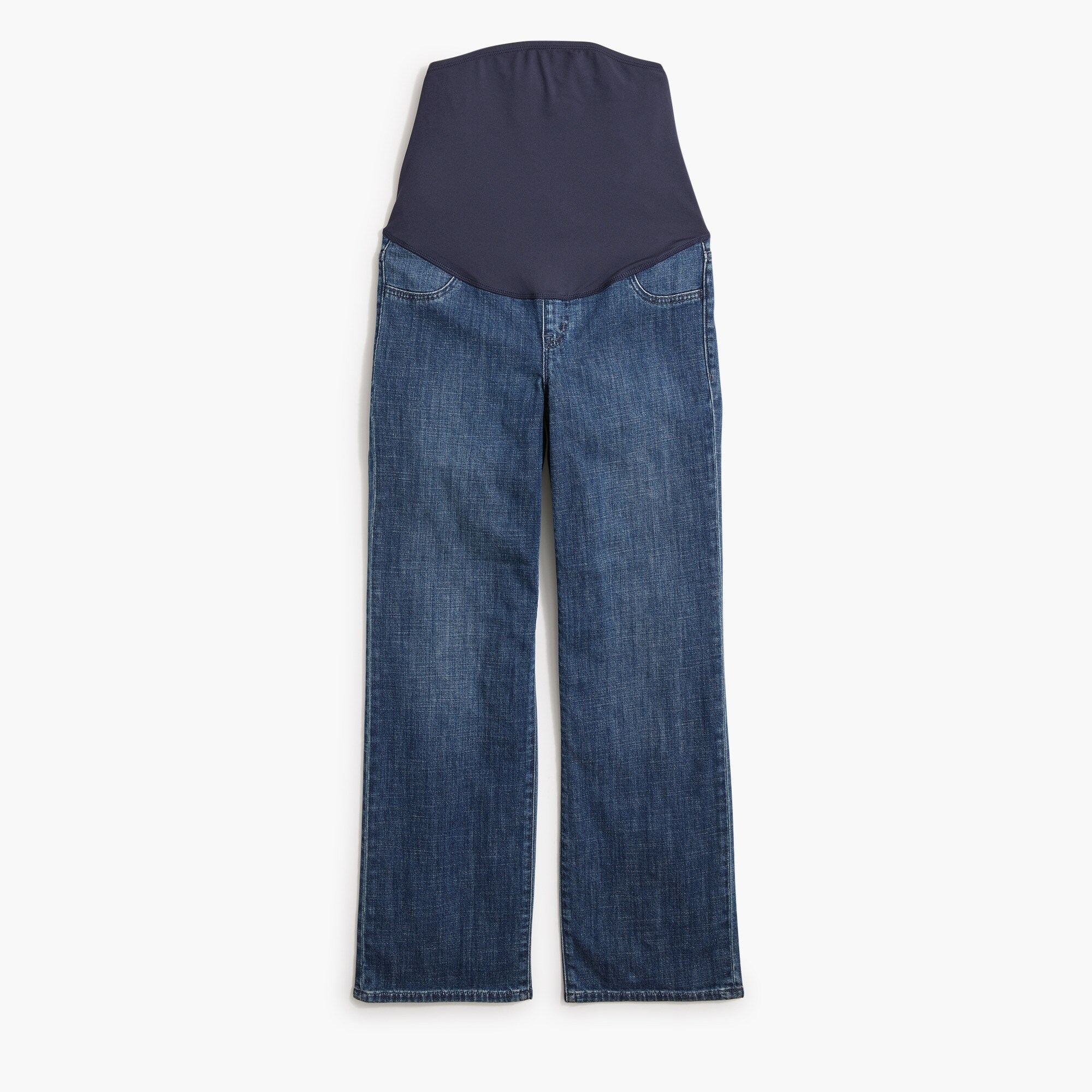 Lightweight maternity wide-leg jean