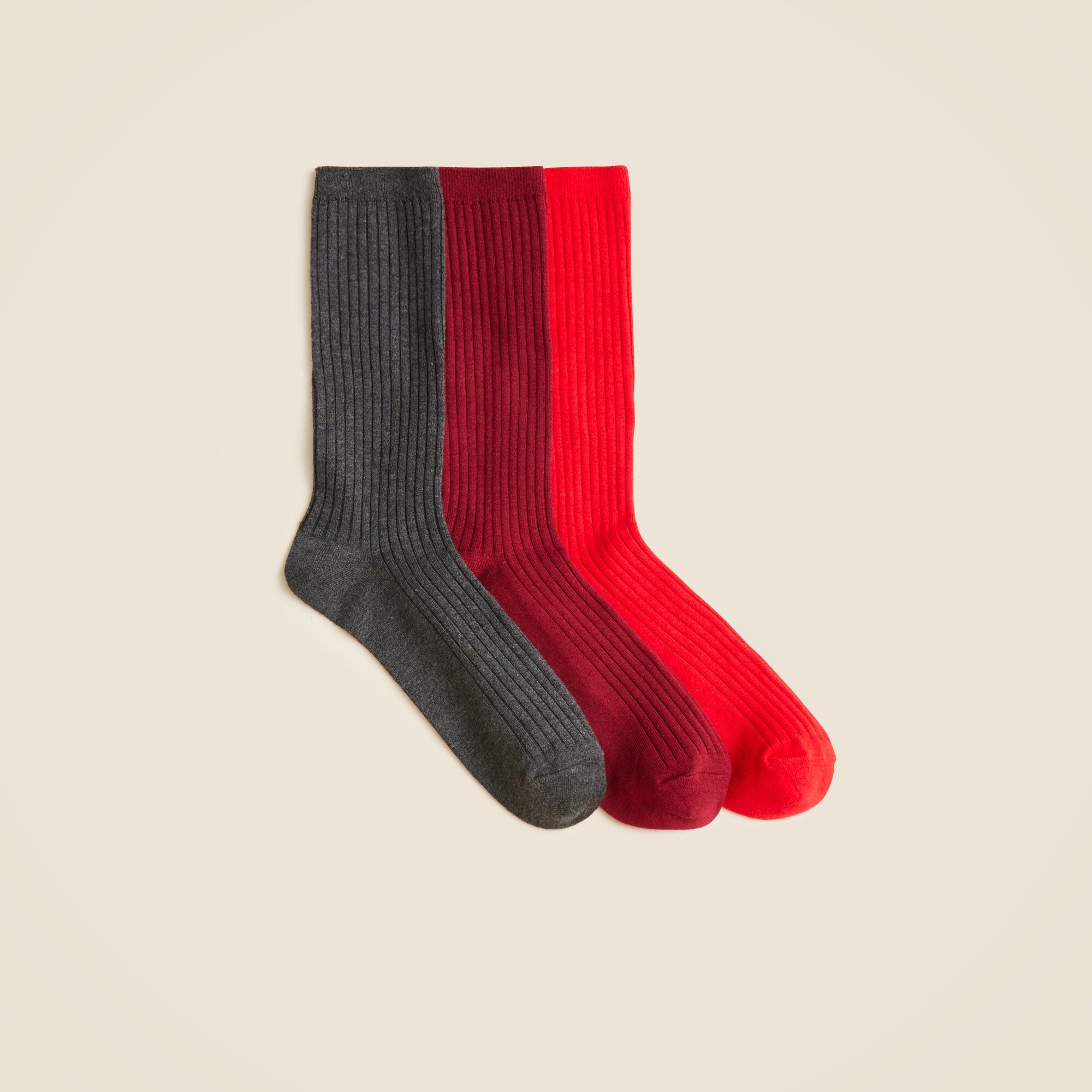 Cozy ribbed trouser socks three-pack