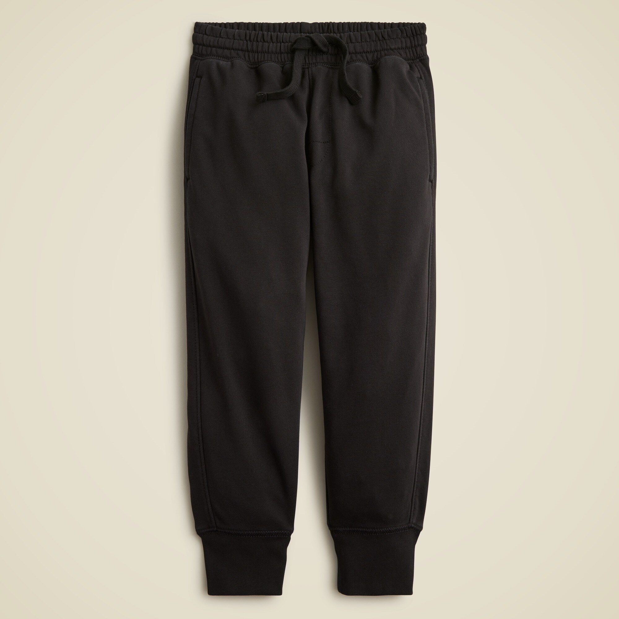 Kids' garment-dyed slim-slouchy jogger pant in terry