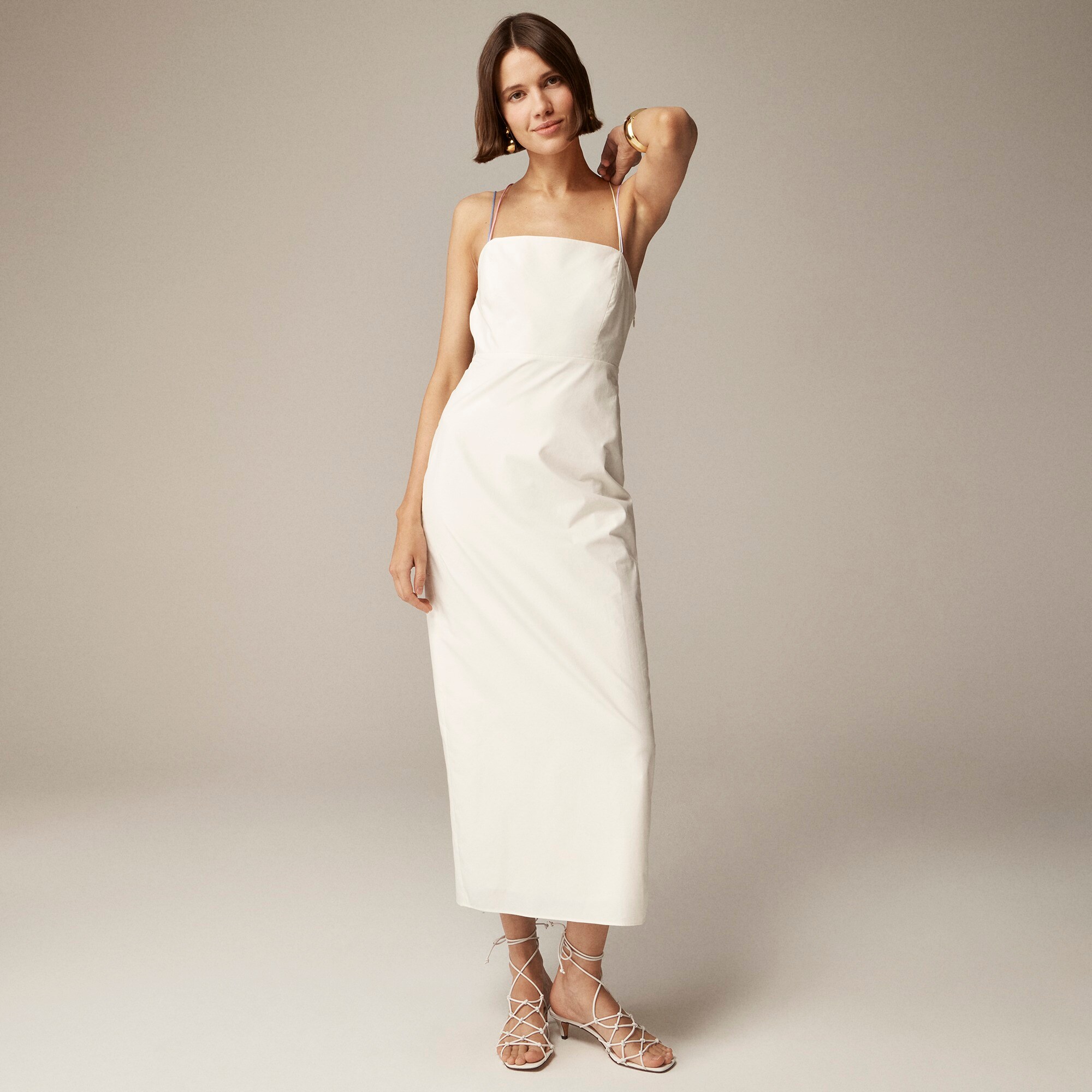Anna October© X J.Crew multistrap sheath dress