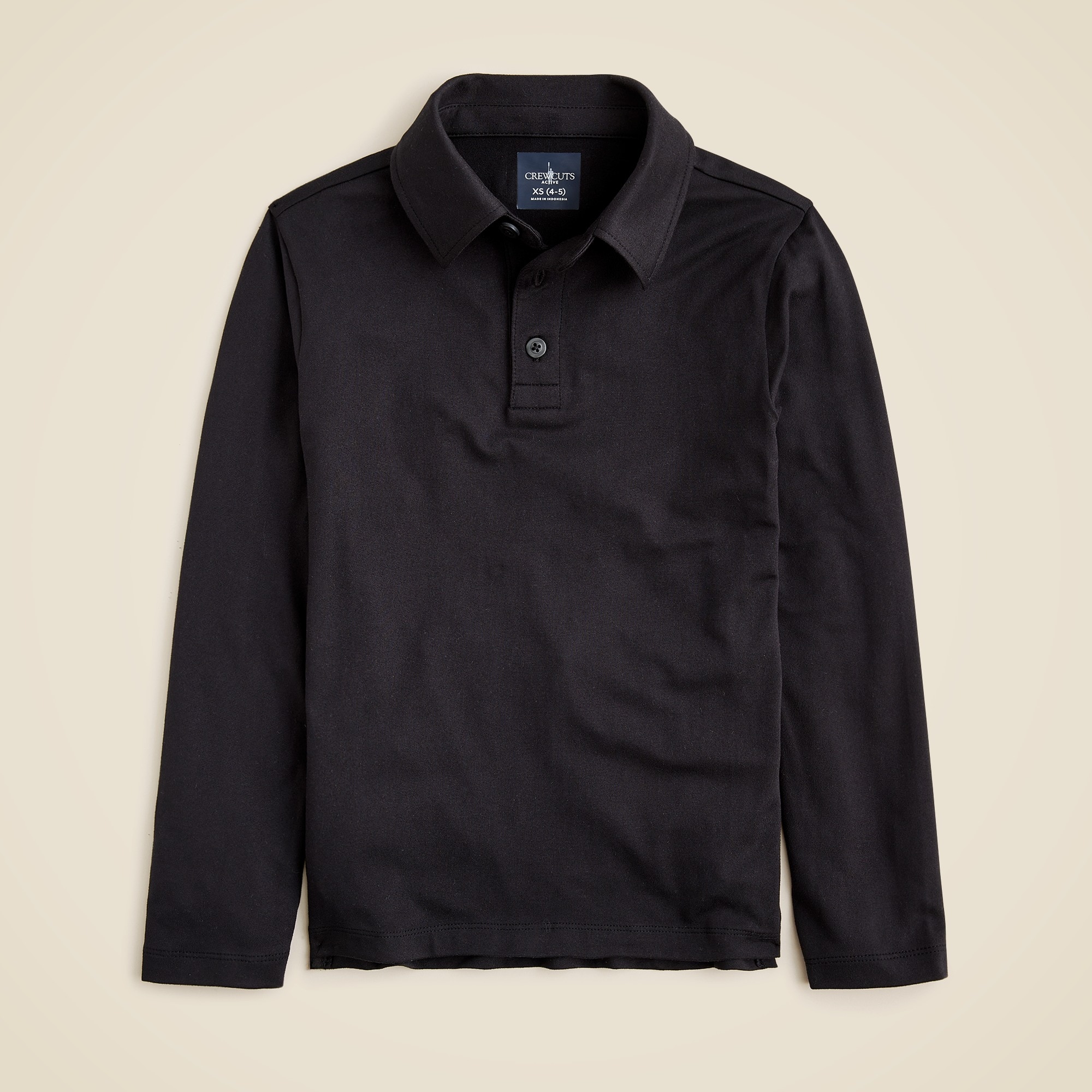 Kids long sleeve tech polo shirt