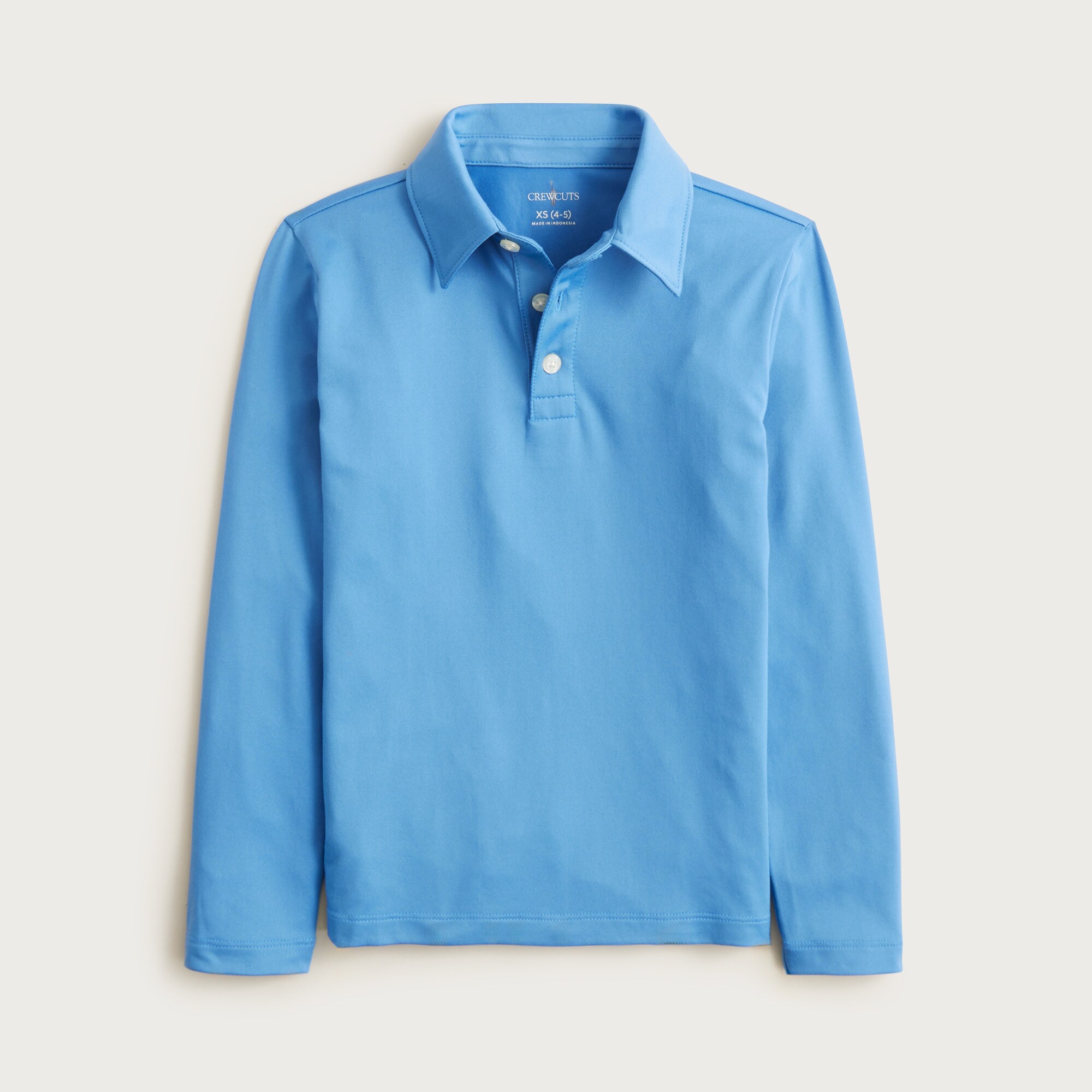 Kids' long-sleeve tech polo shirt