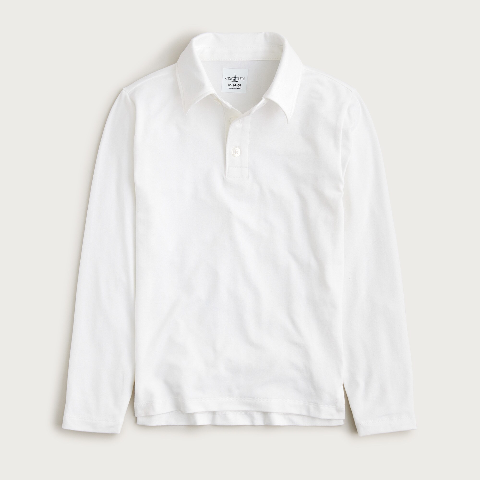 Kids' long-sleeve tech polo shirt