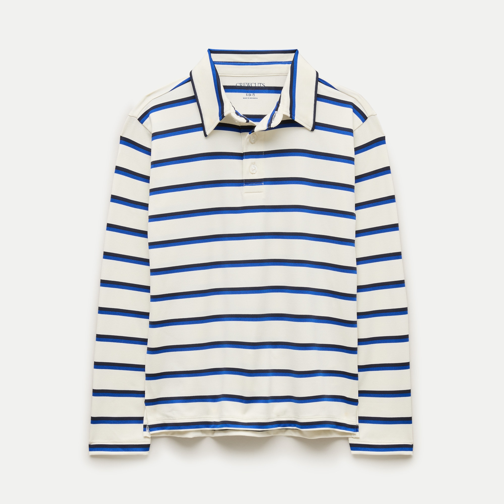 Kids' long-sleeve tech polo shirt