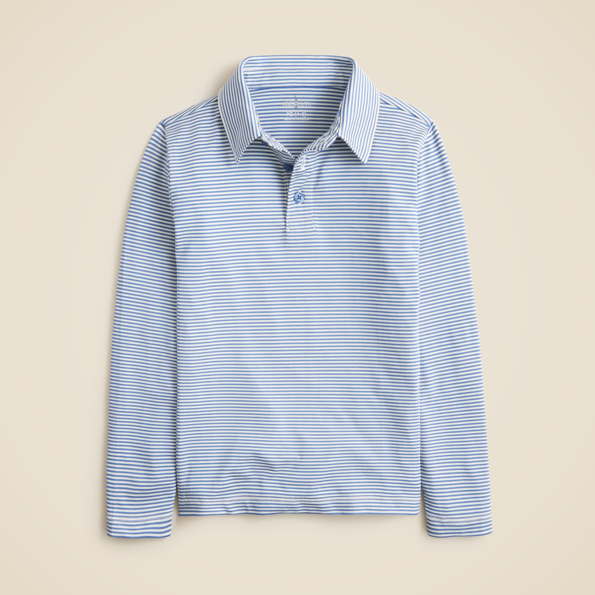  Kids' long-sleeve tech polo shirt