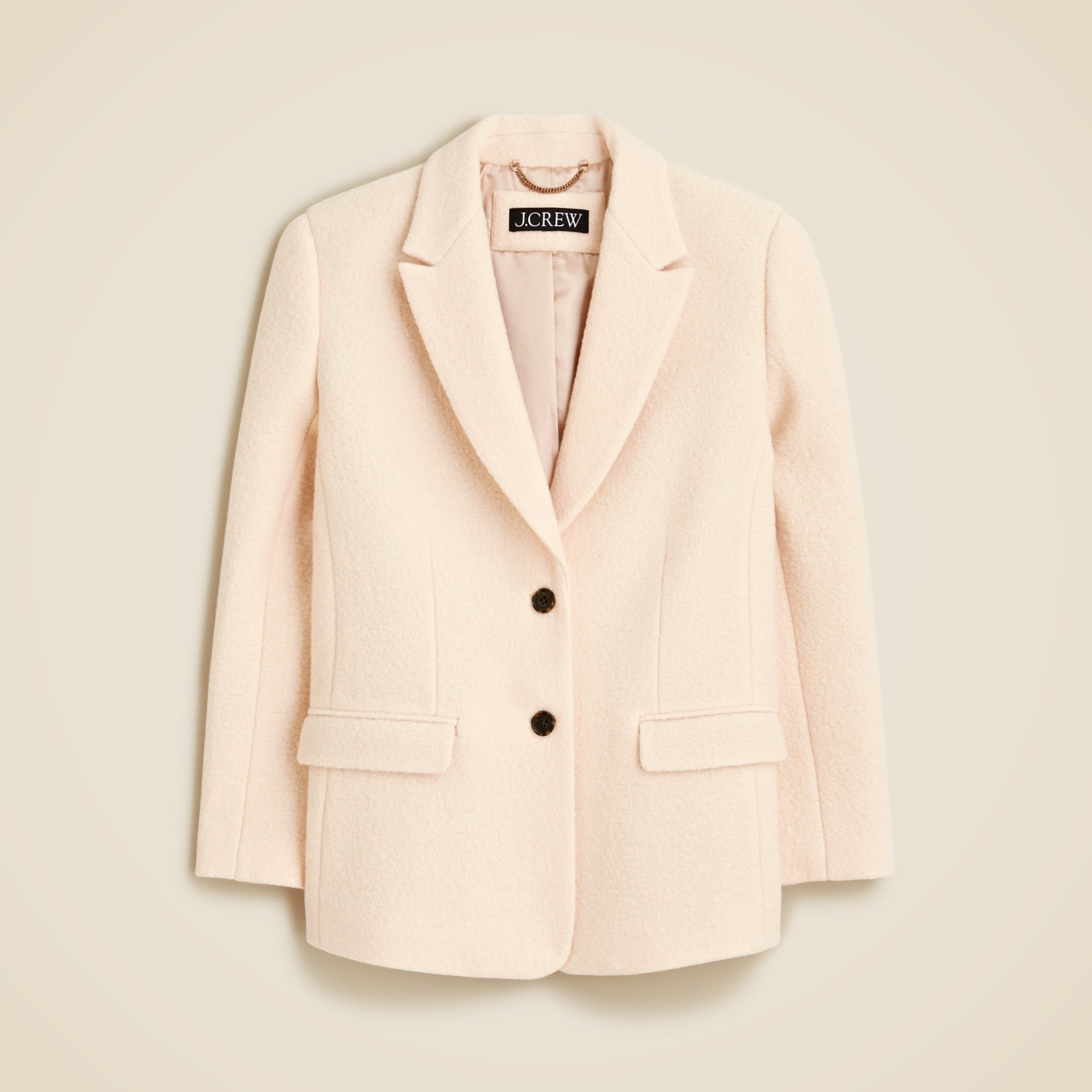Oversized blazer-jacket in boiled wool