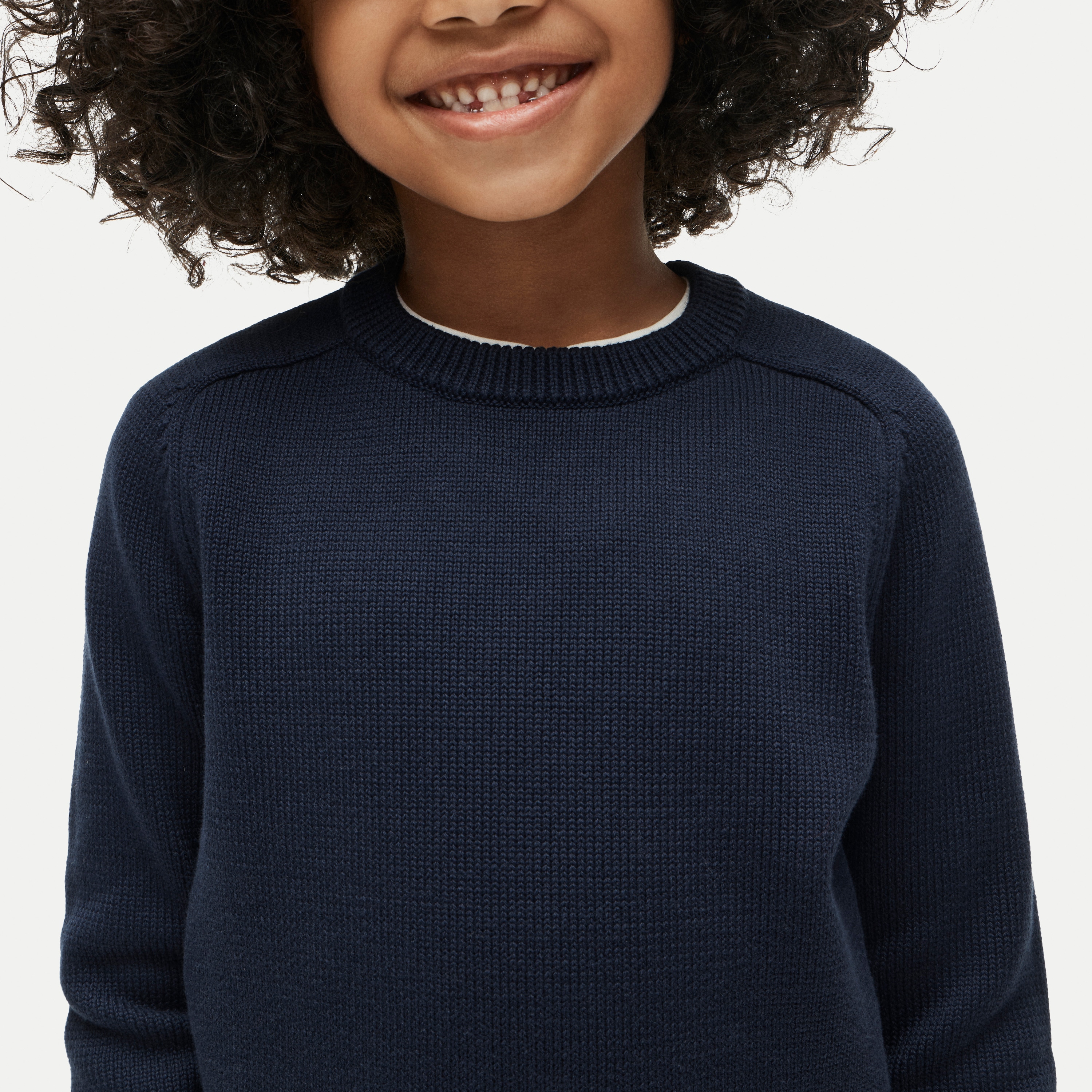 Kids' heritage cotton crewneck sweater