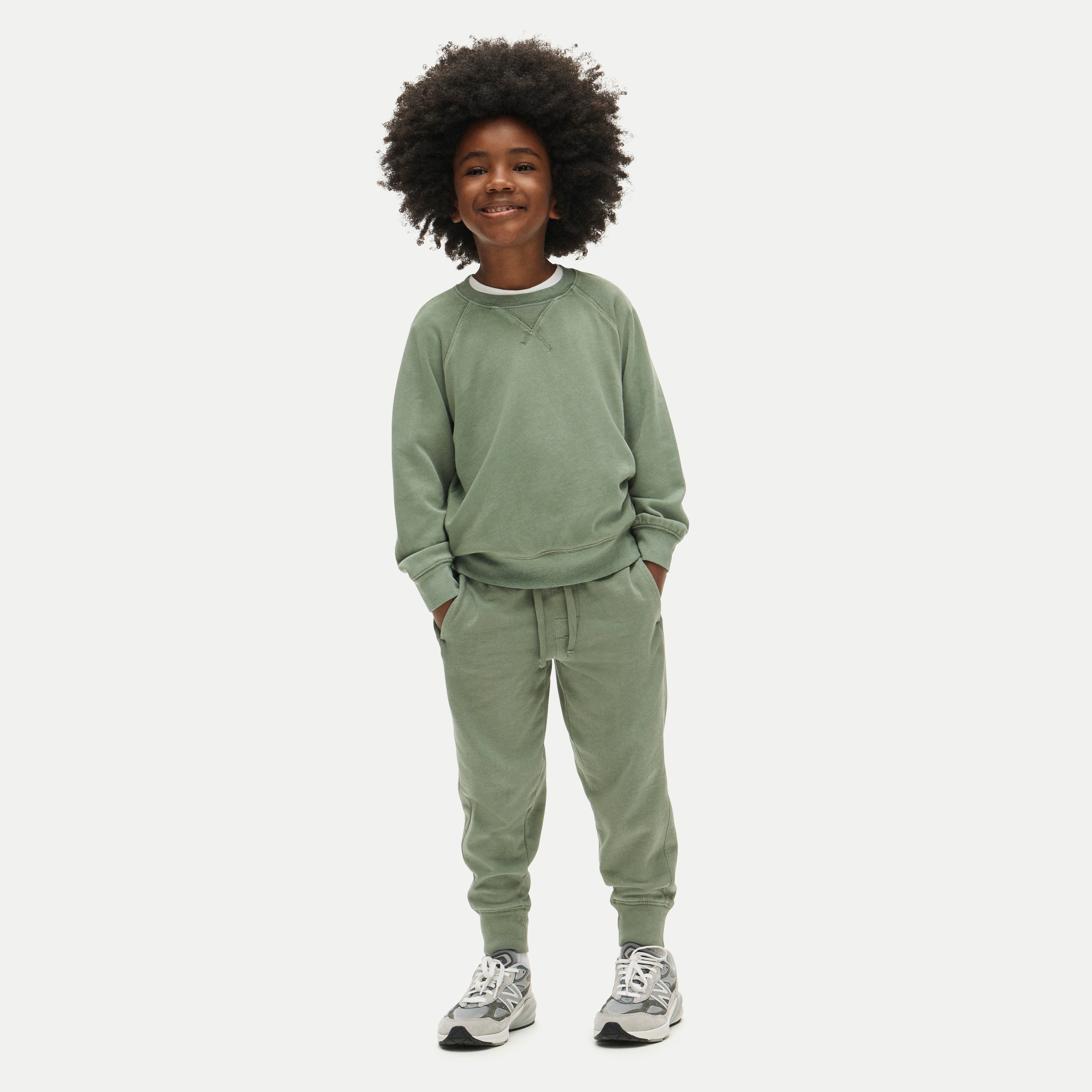 KID by Crewcuts garment-dyed crewneck sweatshirt