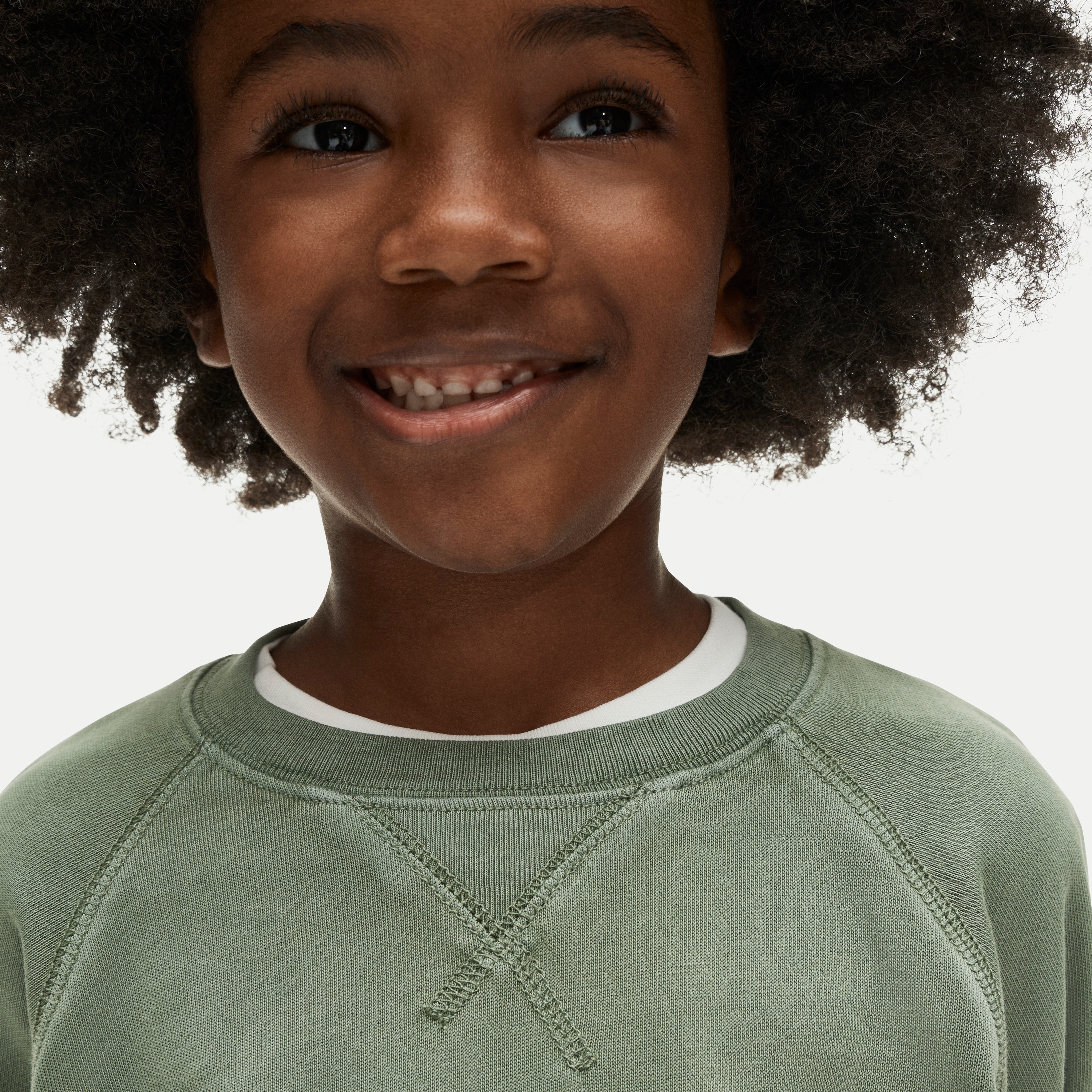 KID by Crewcuts garment-dyed crewneck sweatshirt