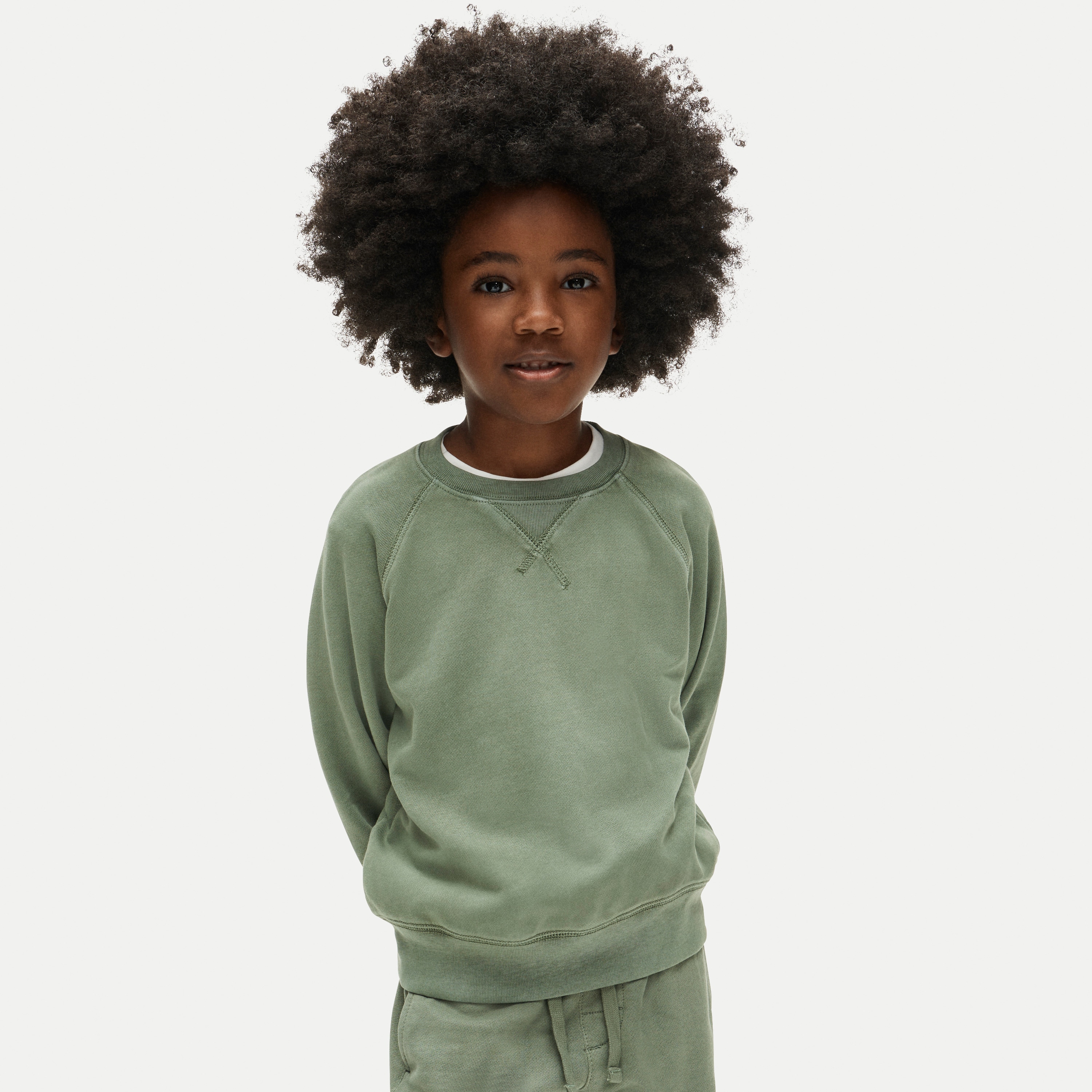 KID by Crewcuts garment-dyed crewneck sweatshirt