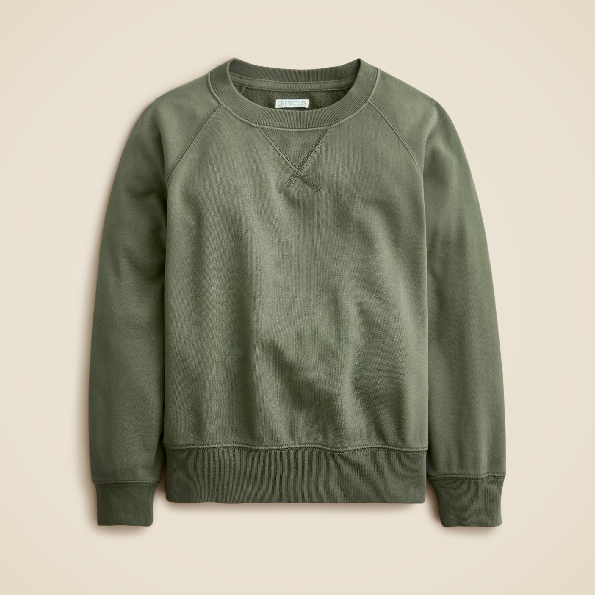  KID by Crewcuts garment-dyed crewneck sweatshirt
