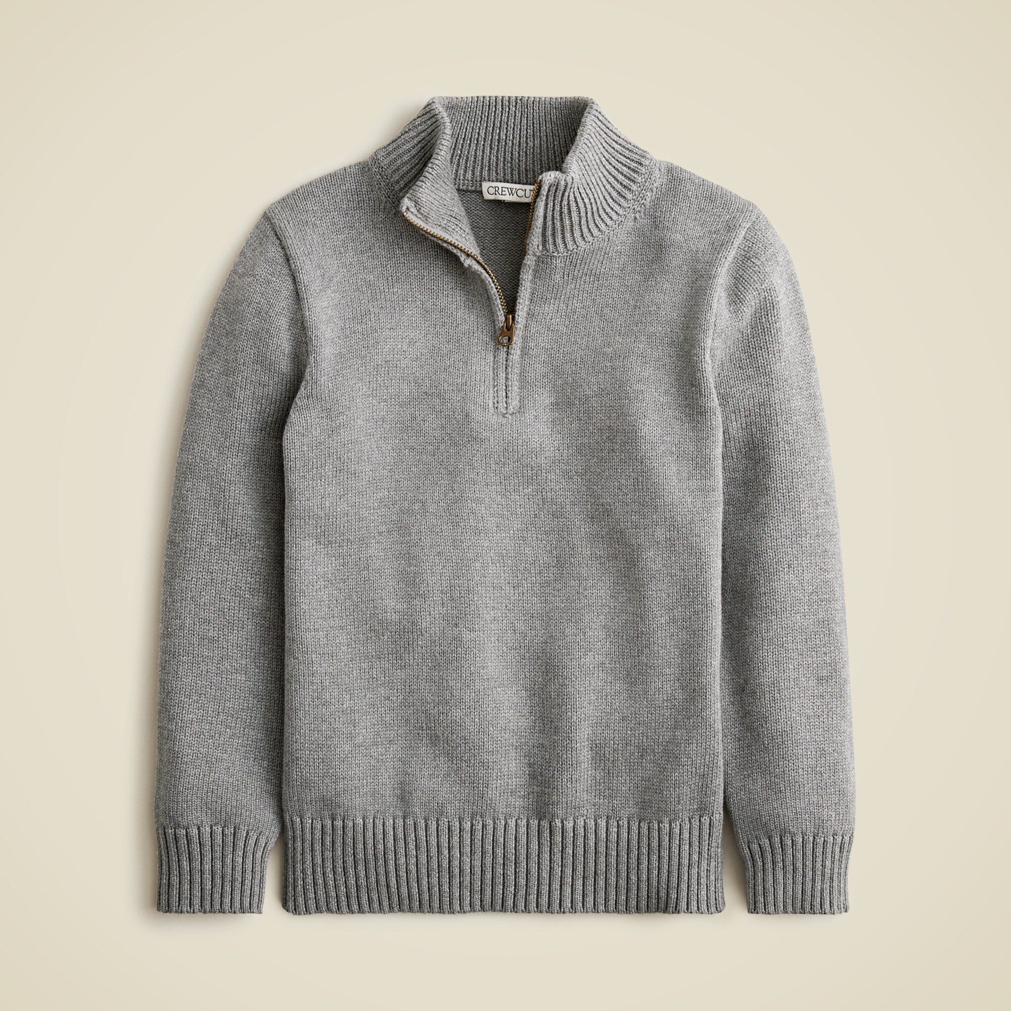 boys Kids' heritage cotton half-zip sweater