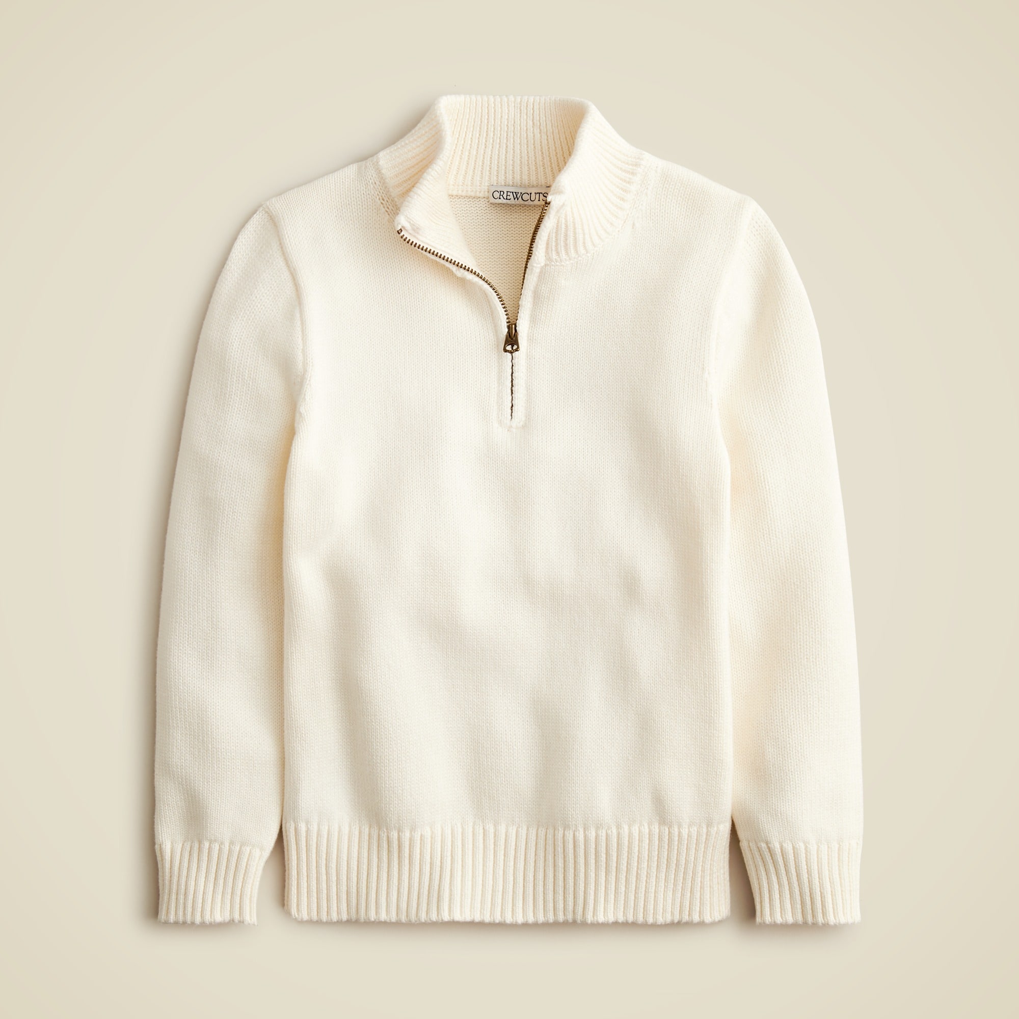 boys Kids' heritage cotton half-zip sweater