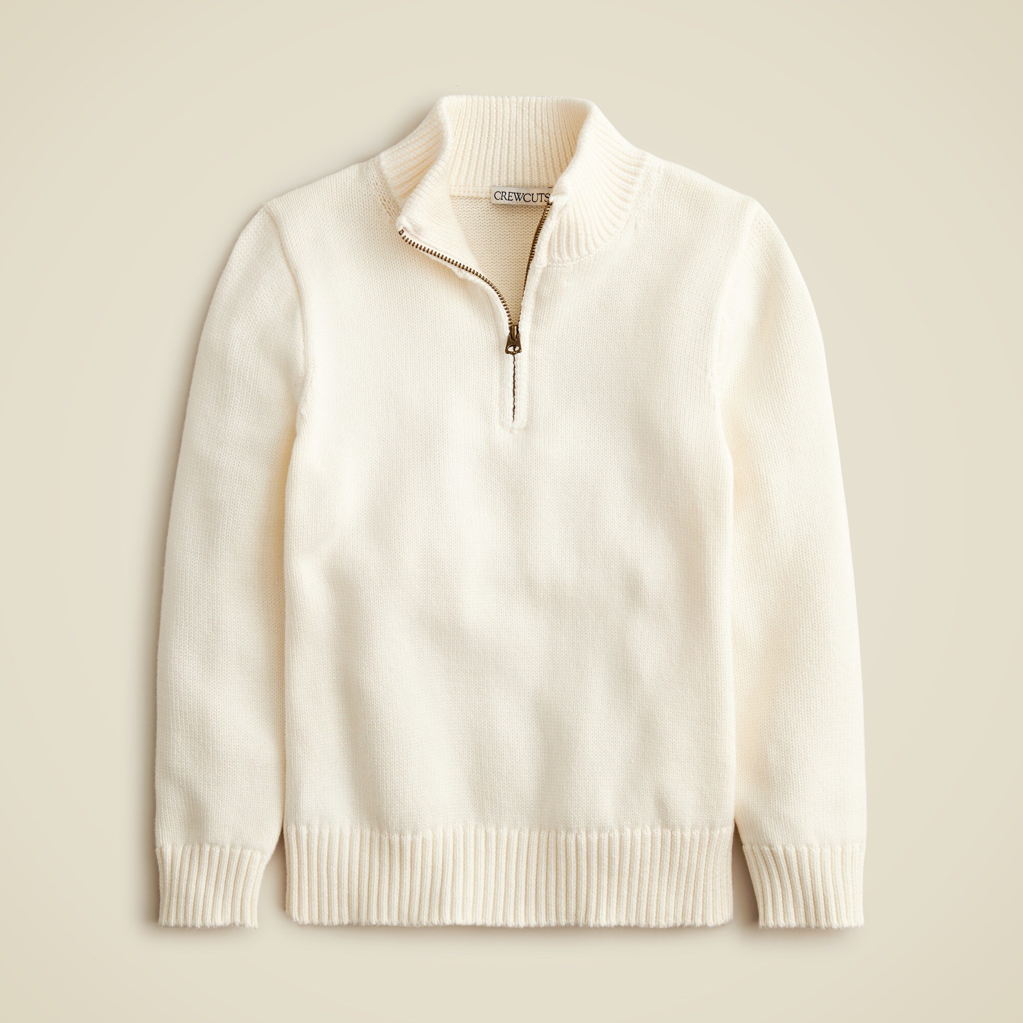 boys Kids' heritage cotton half-zip sweater