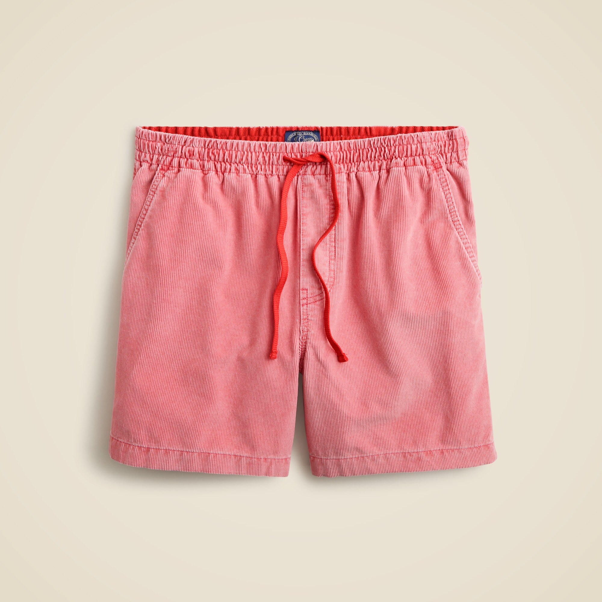 6" corduroy dock short