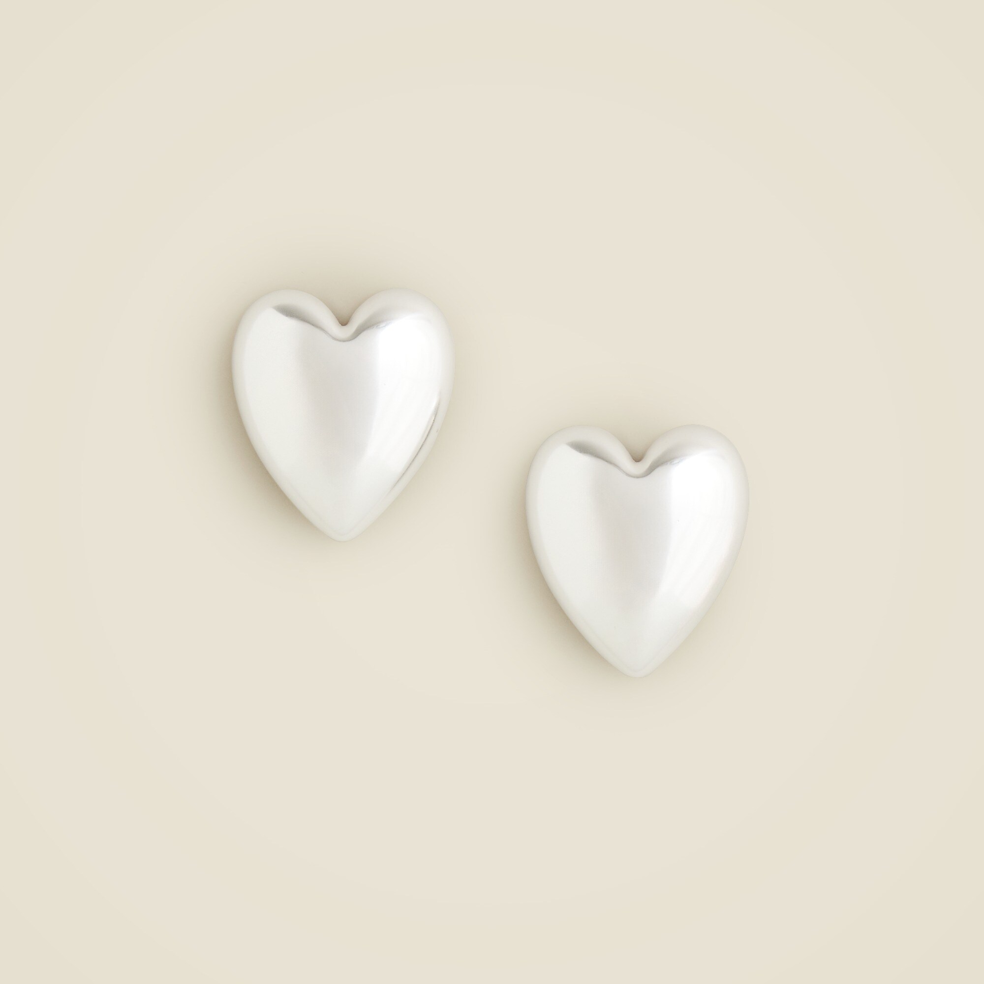 Oversized heart earrings