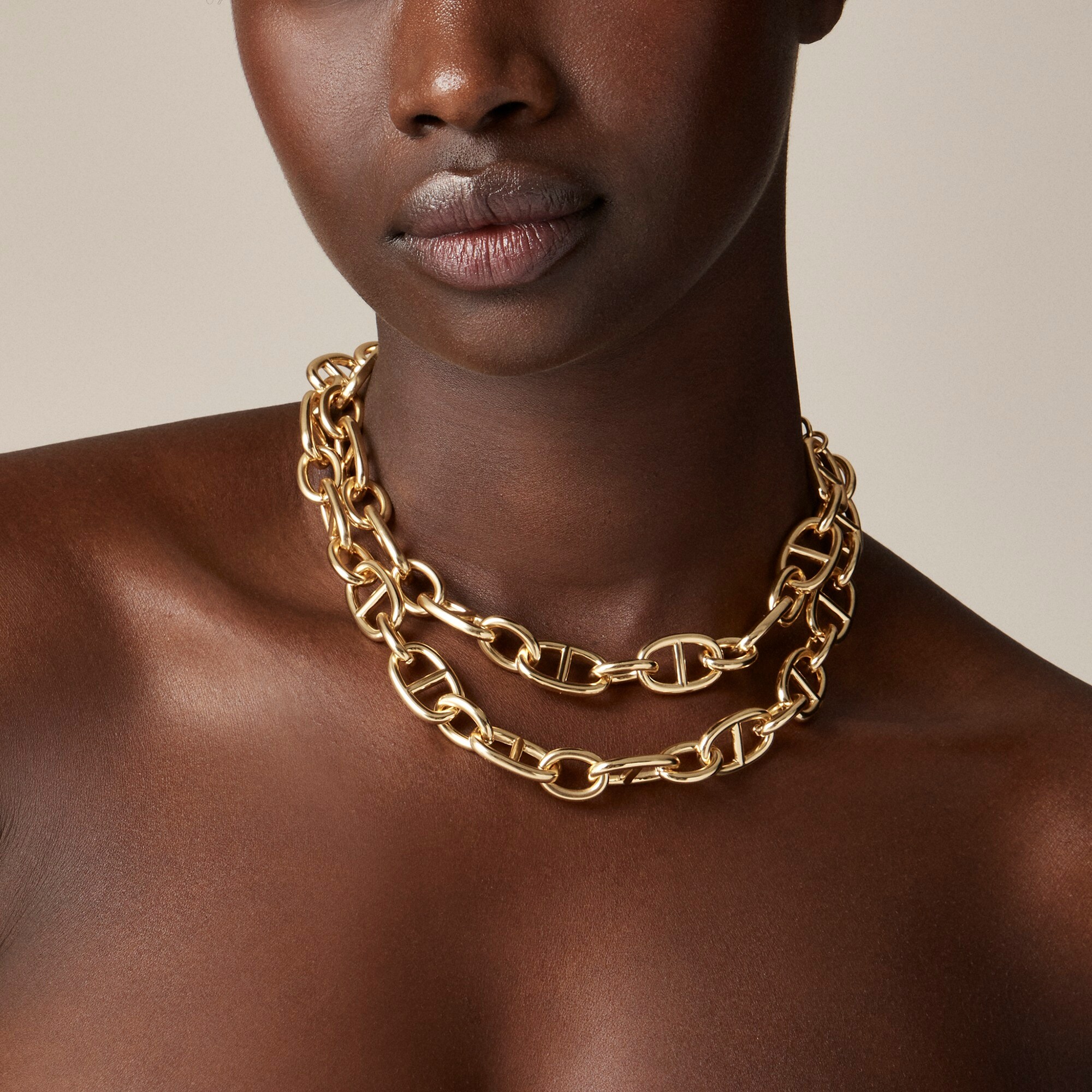 J.Crew Signature Gold link Necklace For Women