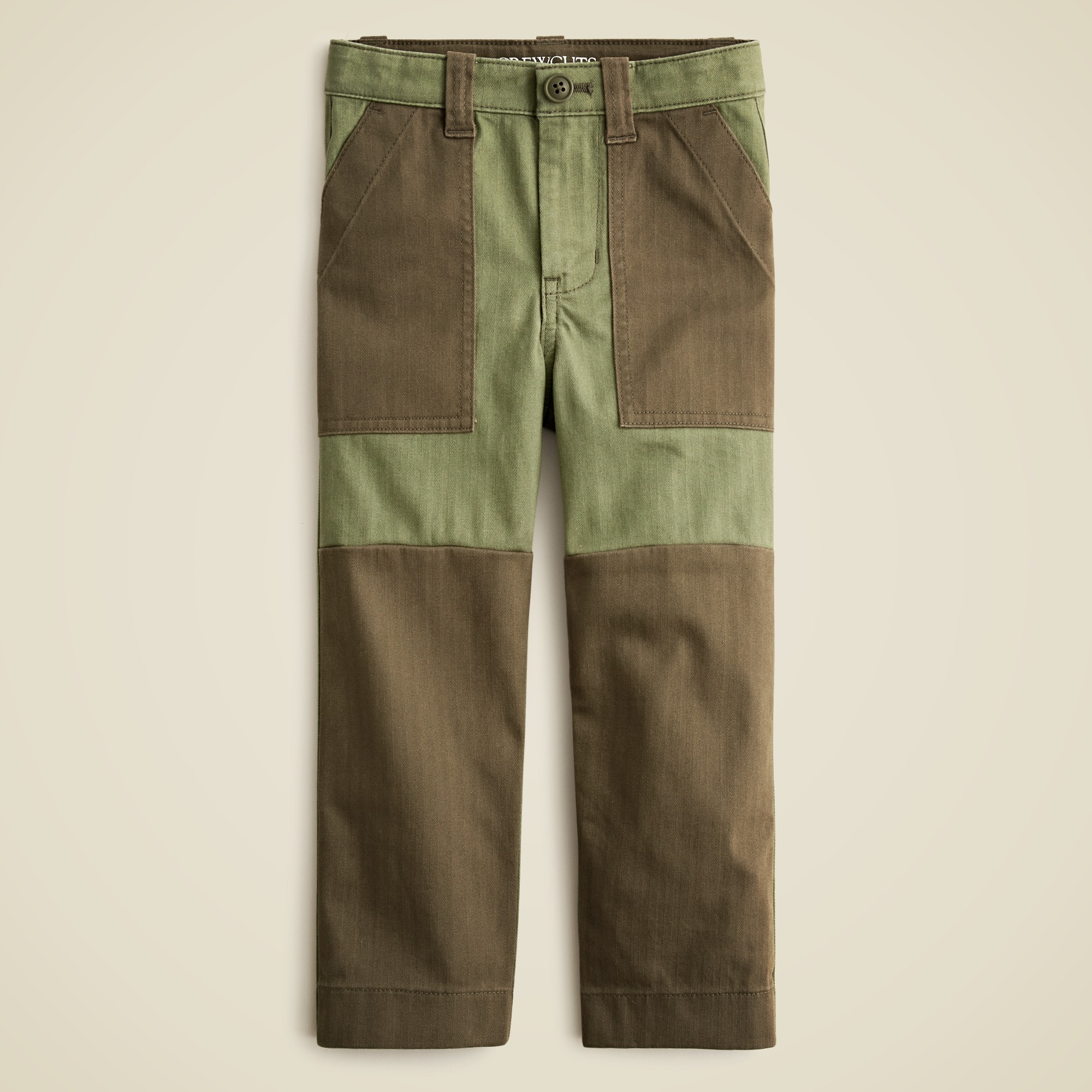 boys Kids' patch-pocket pant in stretch herringbone