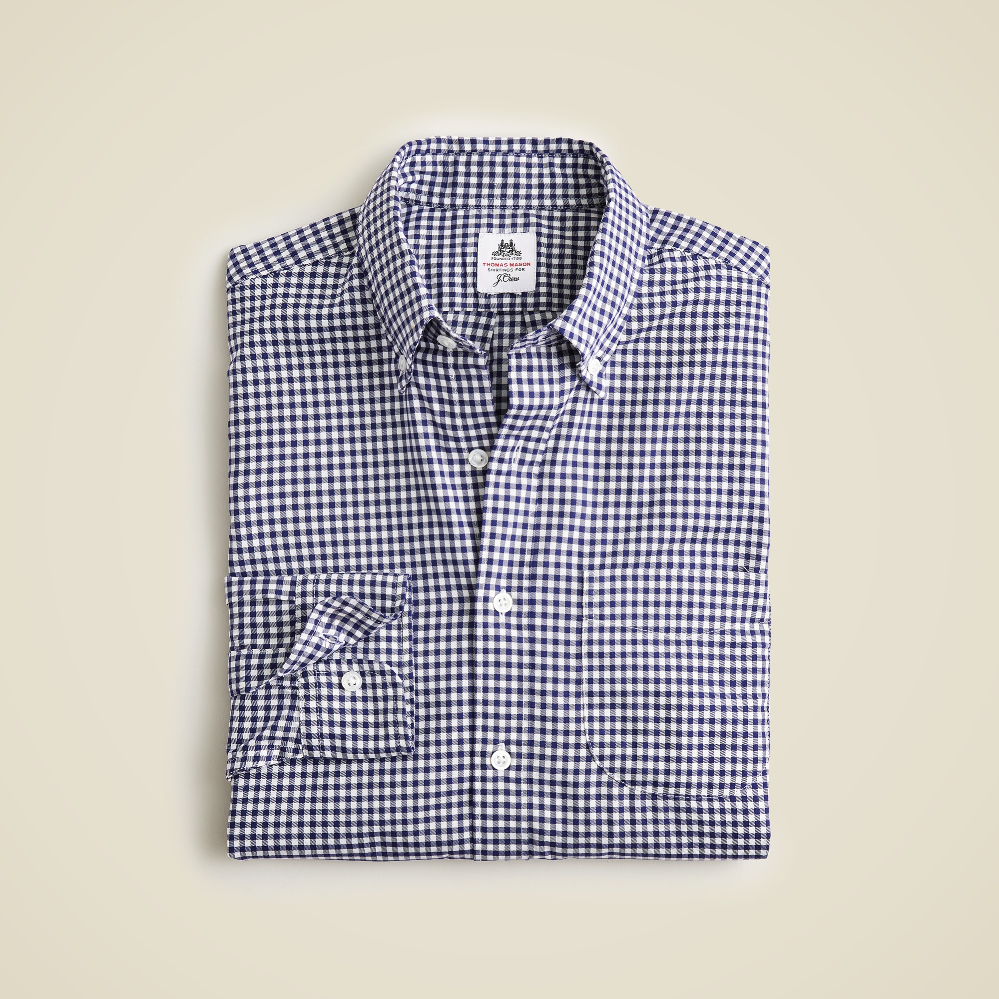 THOMAS MASON】Prime-Over Band Collar Shirt