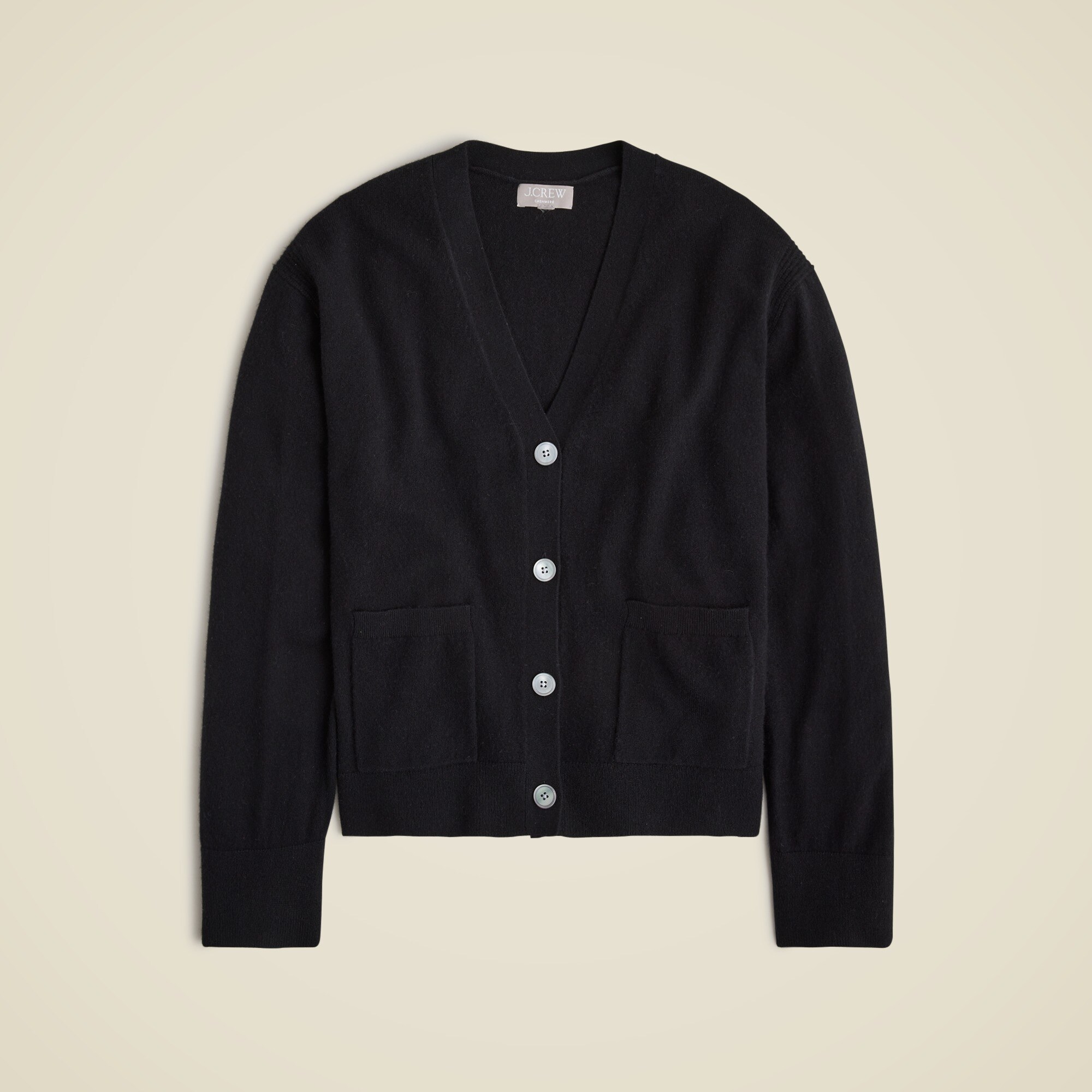 womens Cashmere patch-pocket cardigan