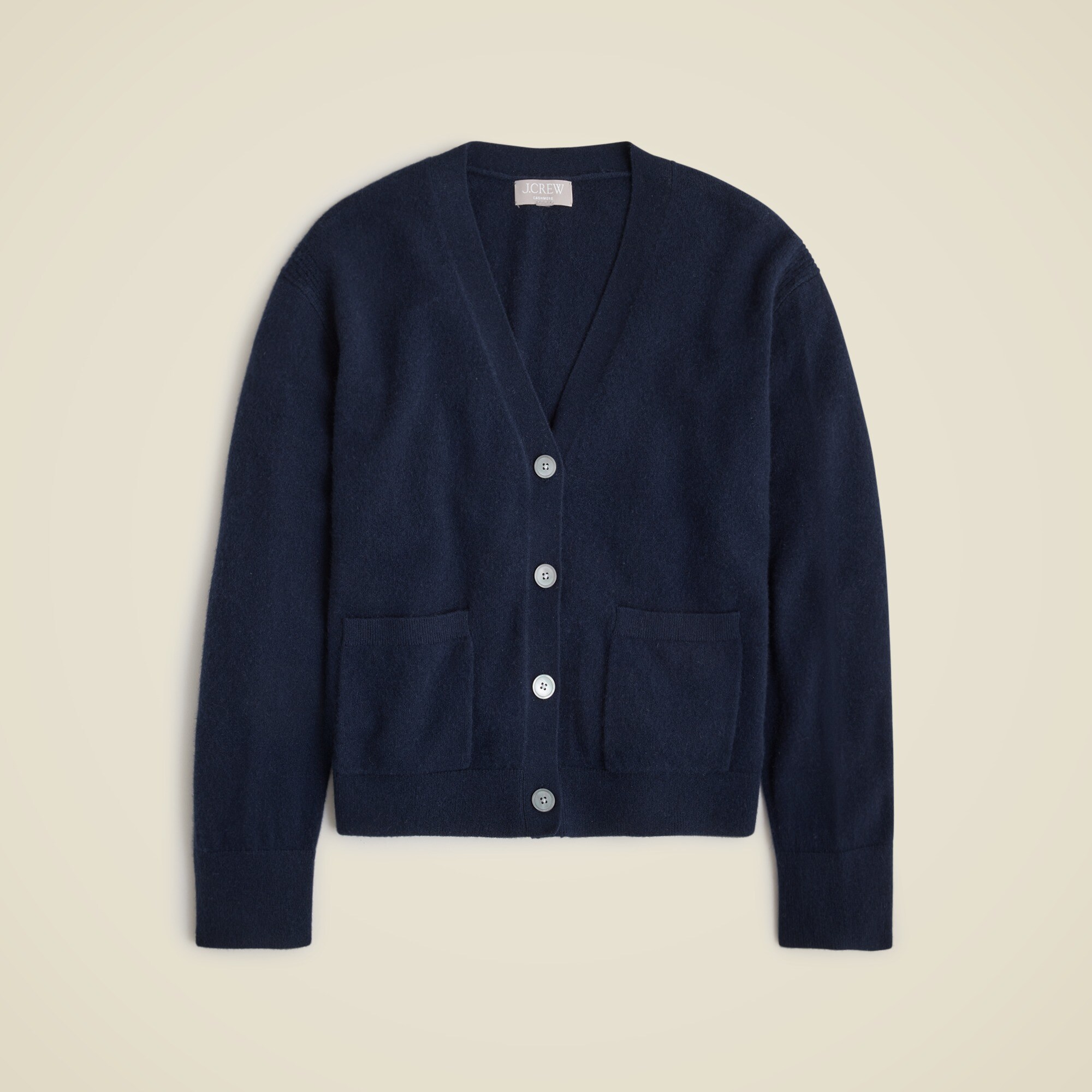womens Cashmere patch-pocket cardigan