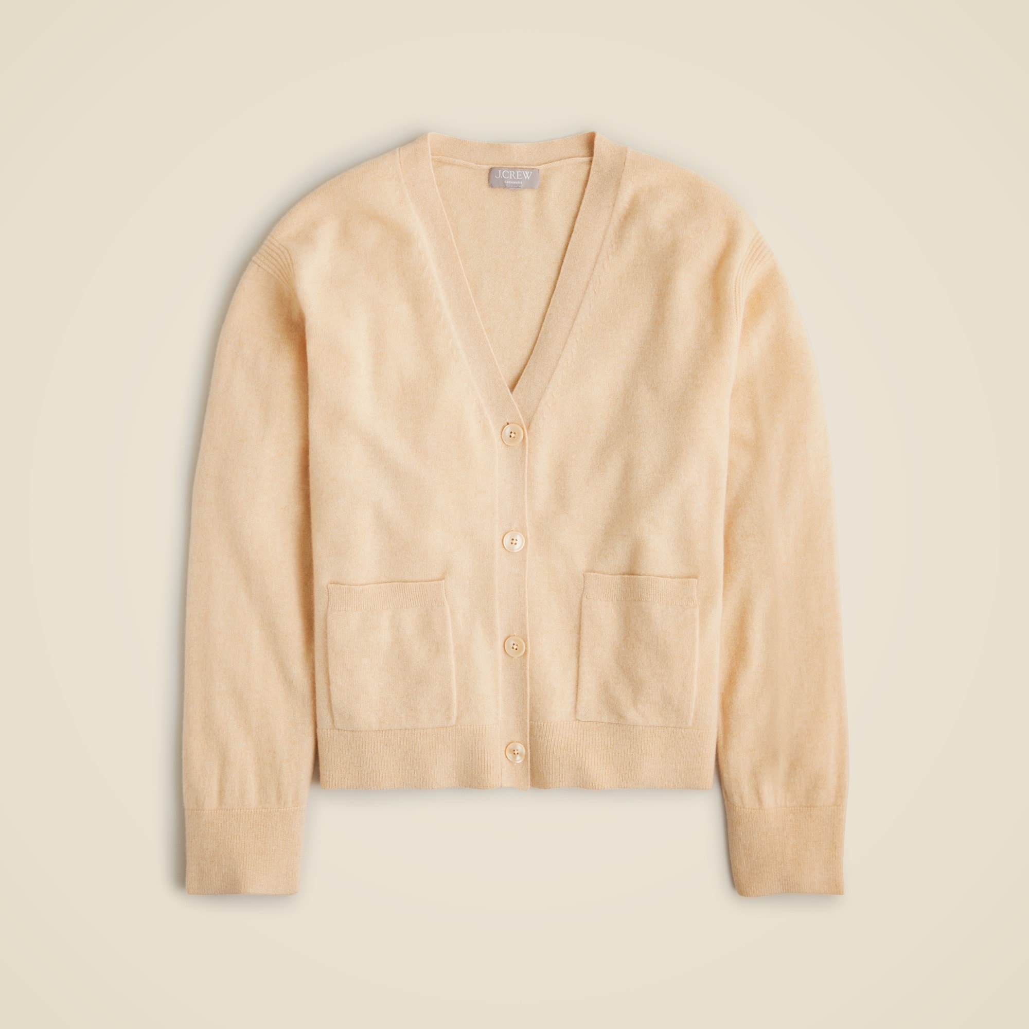 womens Cashmere patch-pocket cardigan