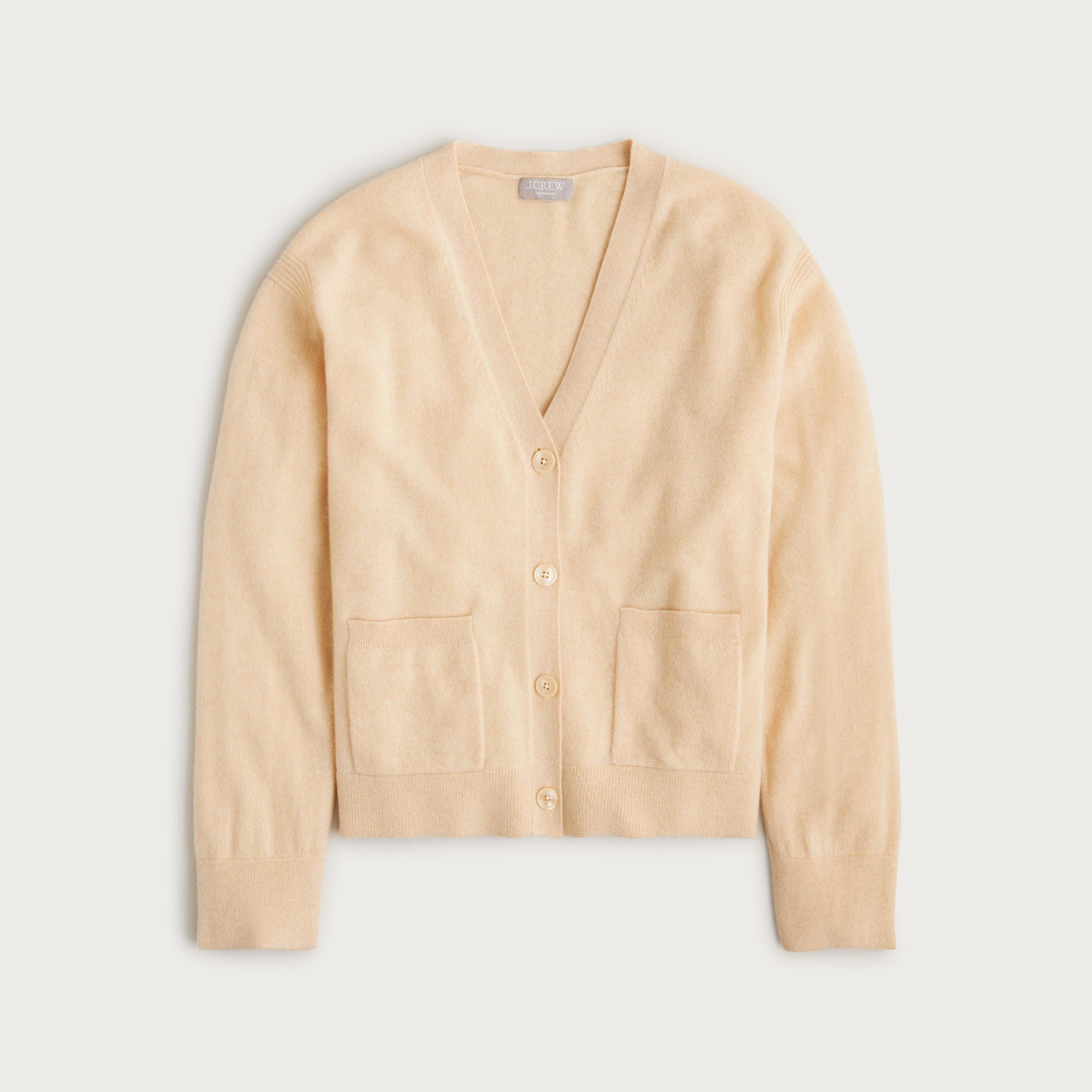 Cashmere patch-pocket cardigan