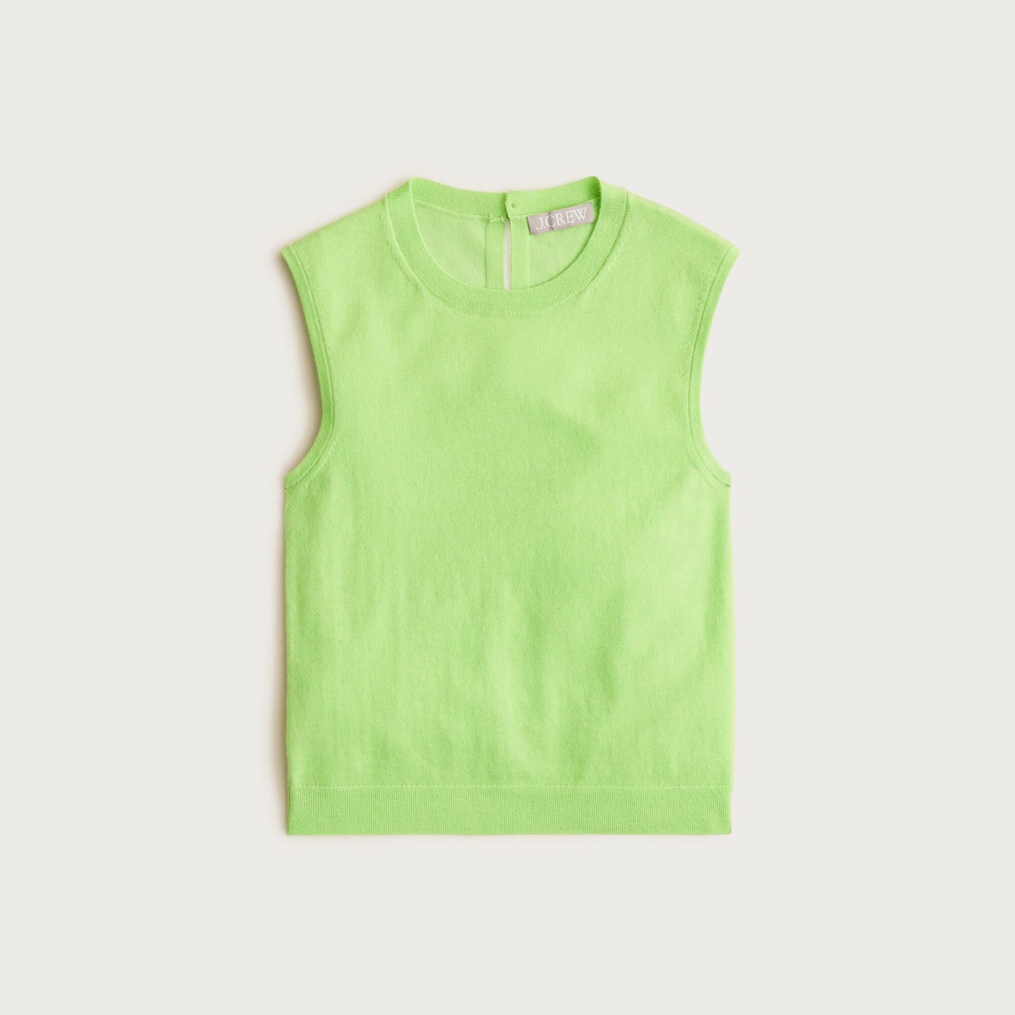  Featherweight cashmere-blend cropped sweater shell