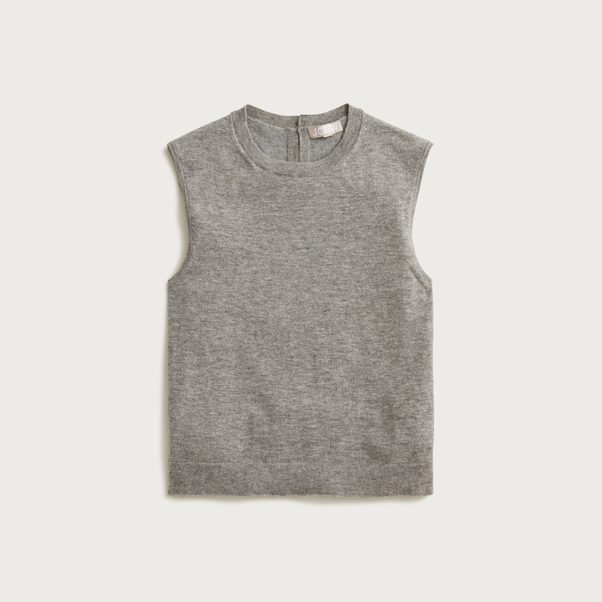  Featherweight cashmere-blend cropped sweater shell