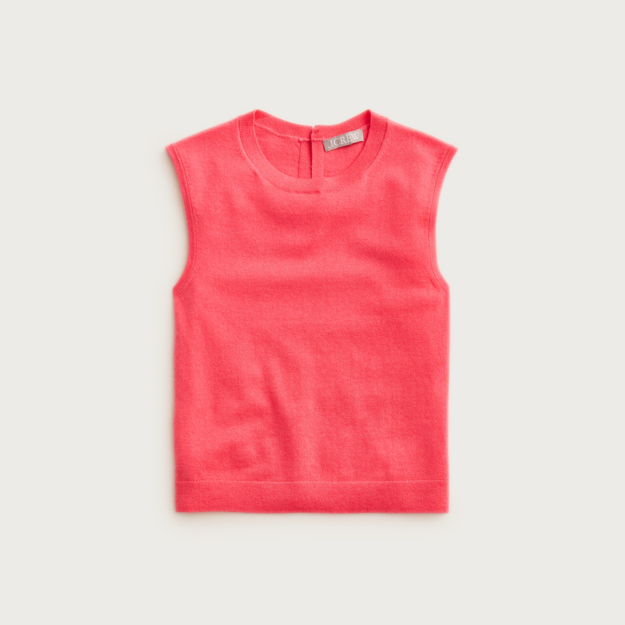  Featherweight cashmere-blend cropped sweater shell