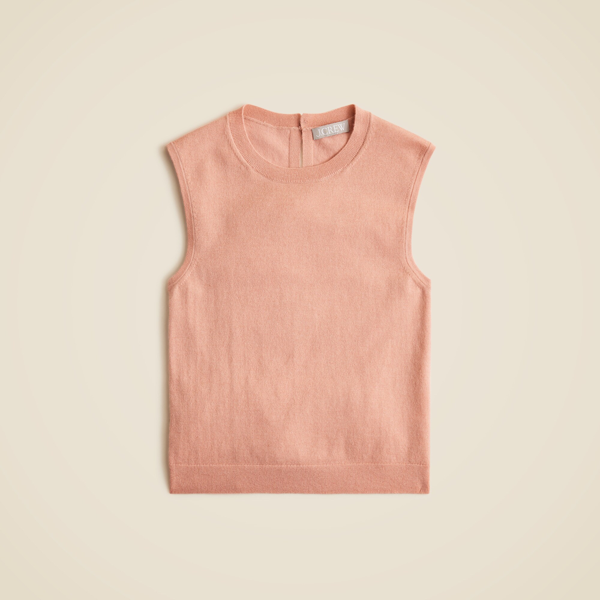 Featherweight cashmere-blend cropped sweater shell