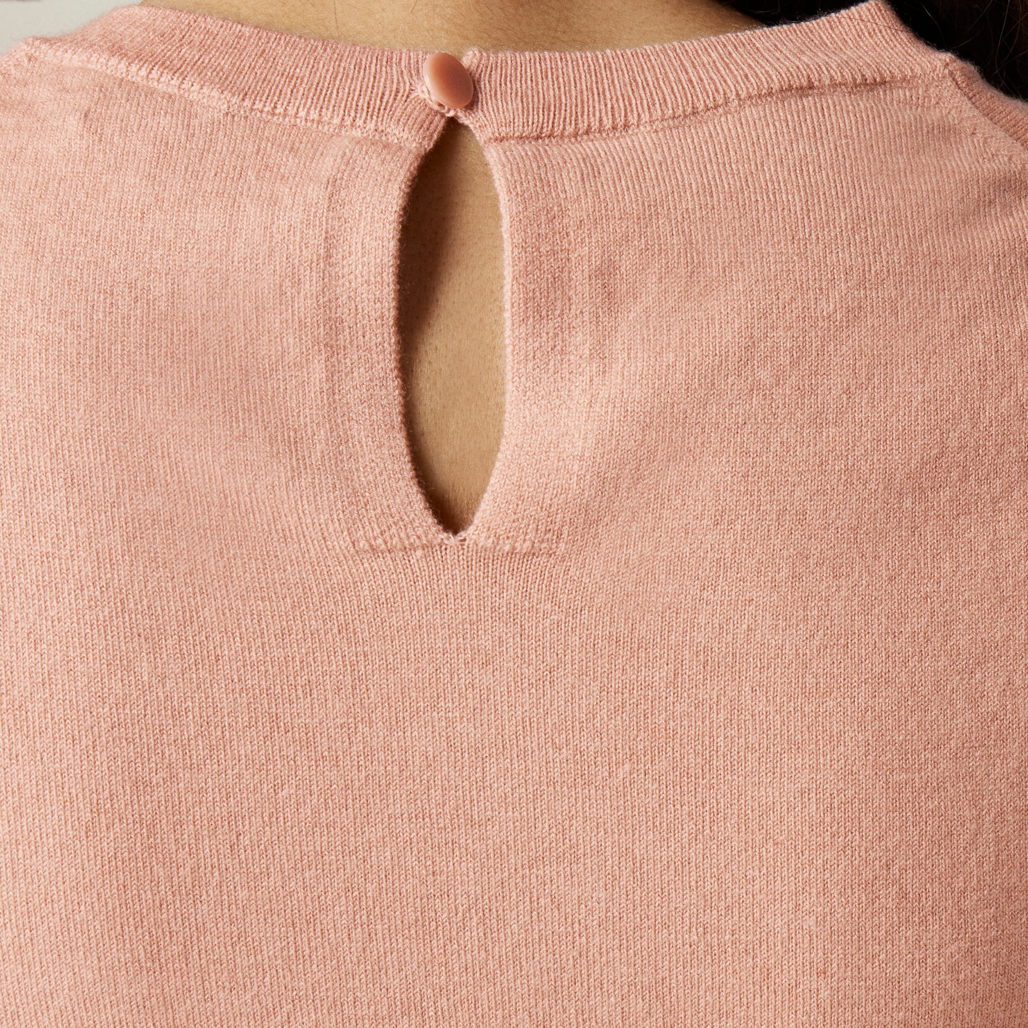 Featherweight cashmere-blend cropped sweater shell