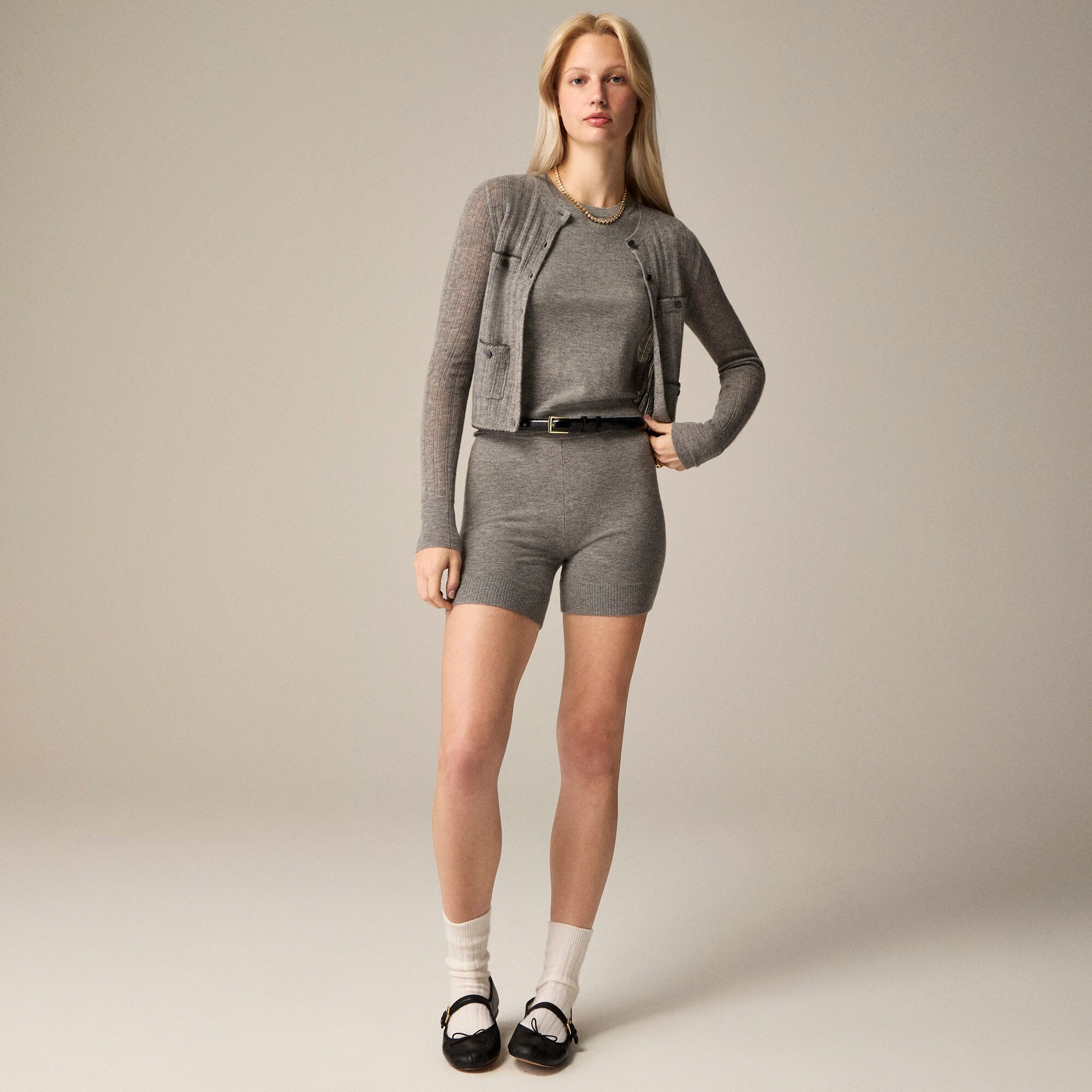 Featherweight Cashmere-blend Bike Short For Women