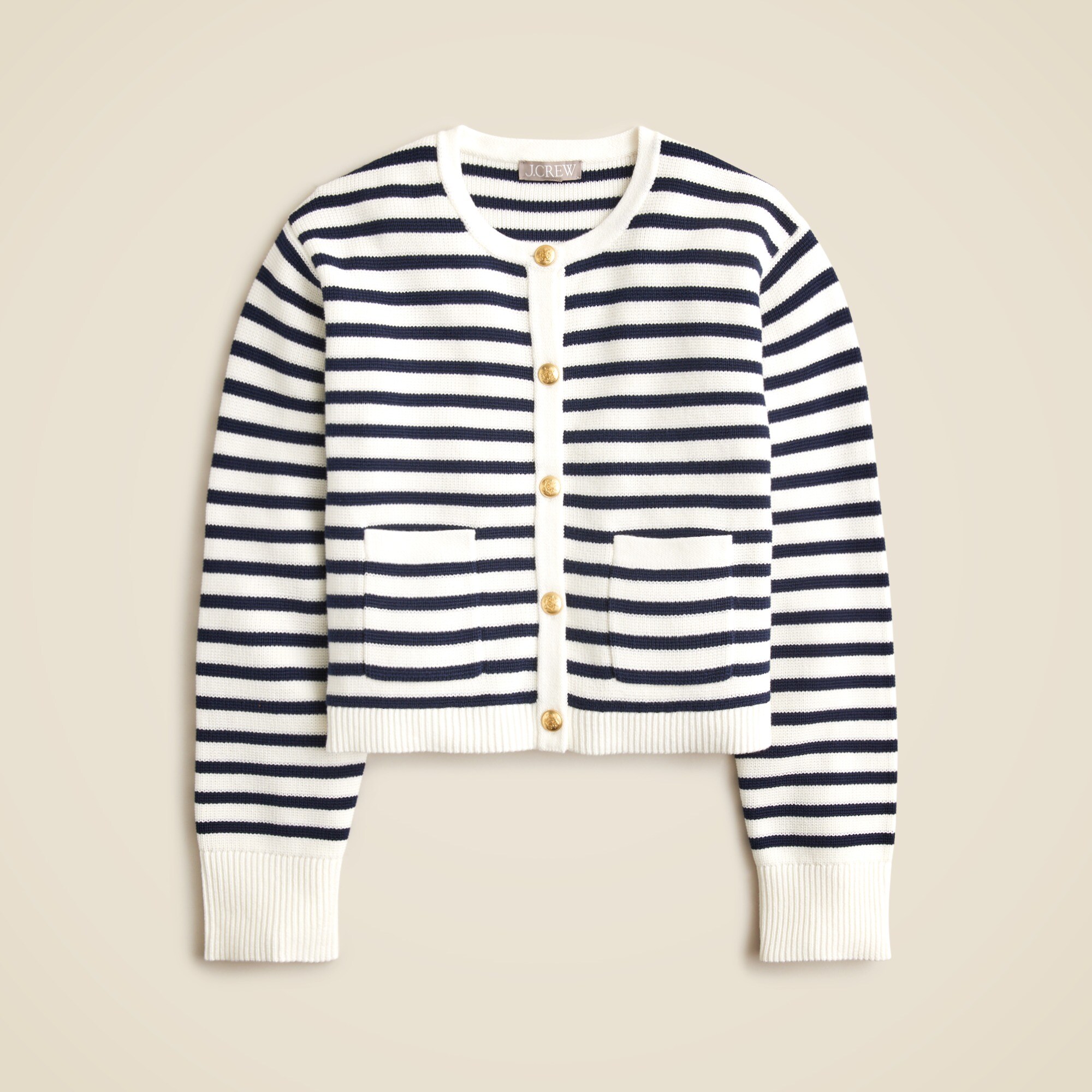 New relaxed Emilie sweater lady jacket in stripe