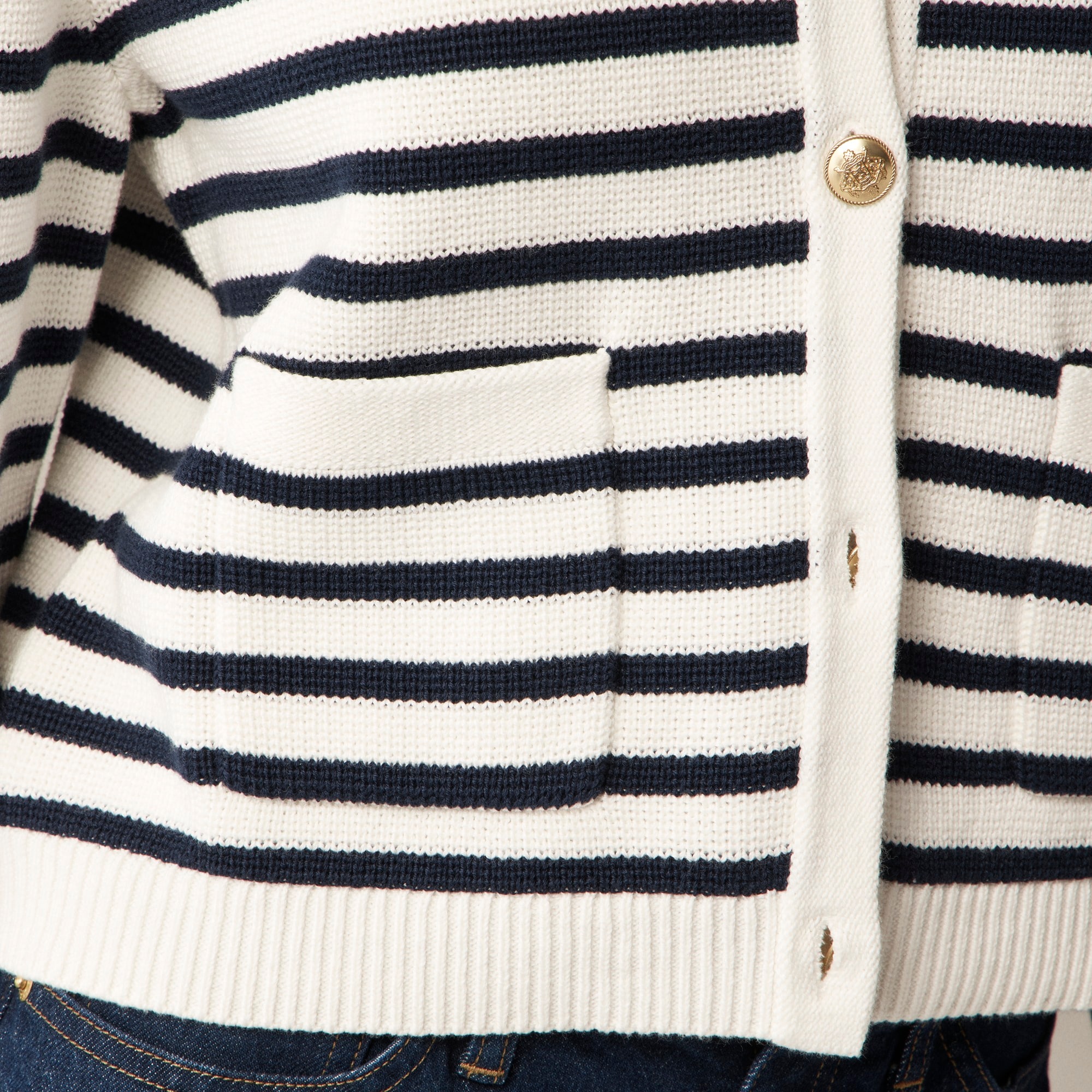 New relaxed Emilie sweater lady jacket in stripe
