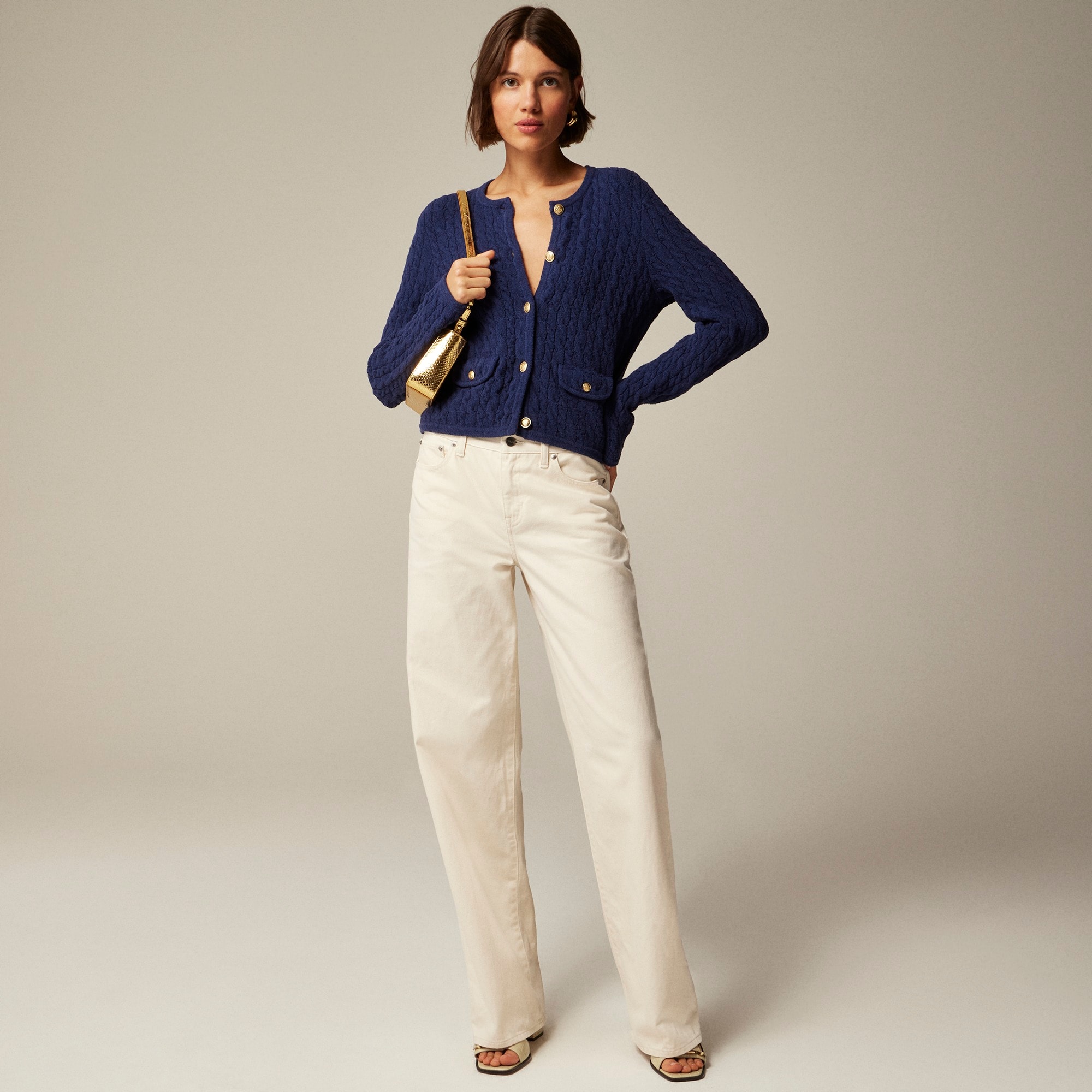 J crew boucle sweater deals